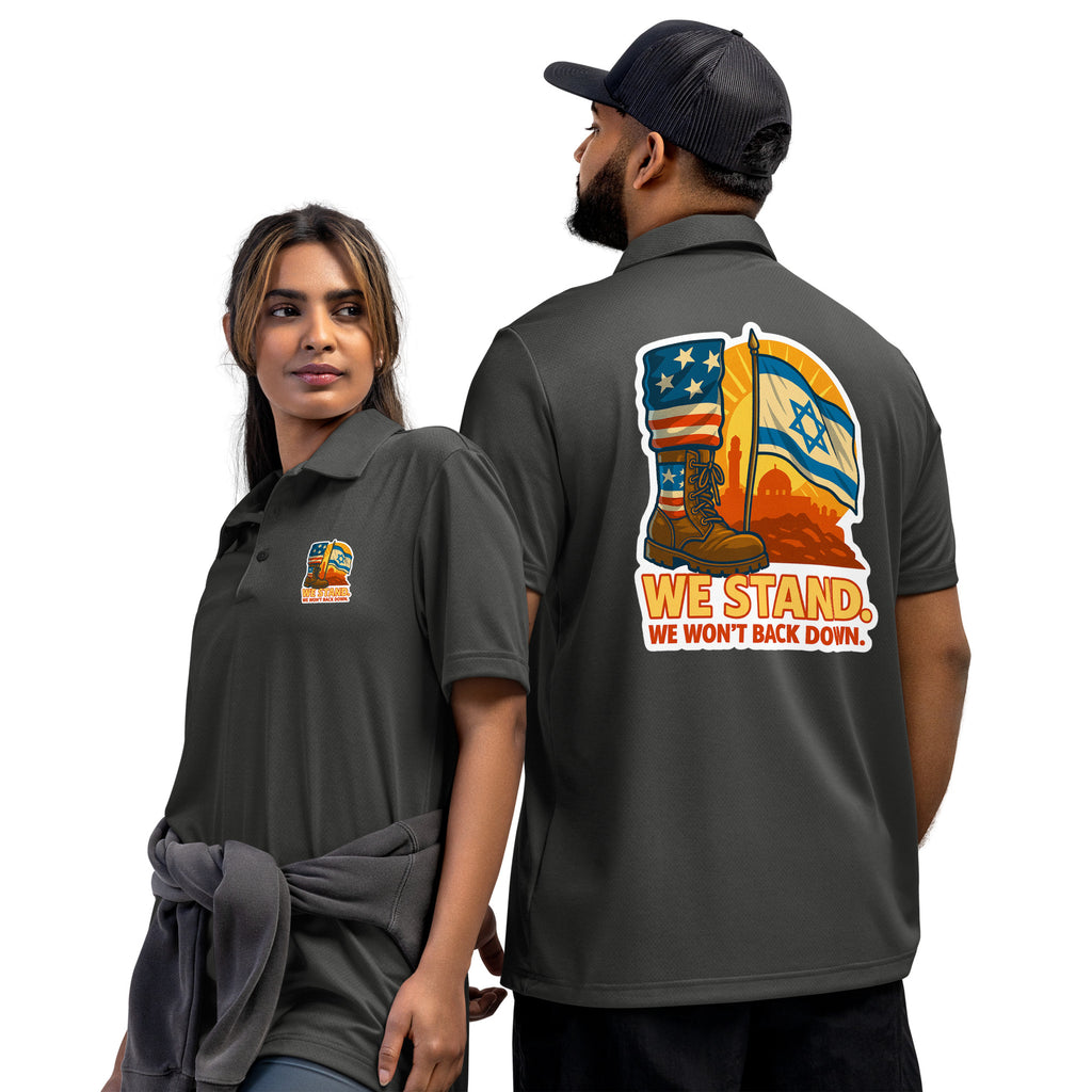 We Stand Adidas Space - Dyed Polo Shirt - American Zionist