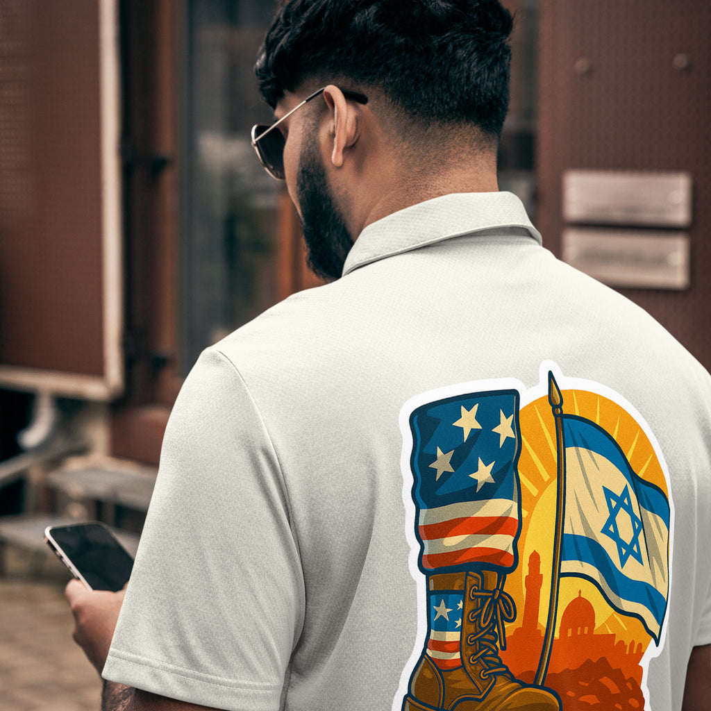 We Stand Adidas Space - Dyed Polo Shirt - American Zionist