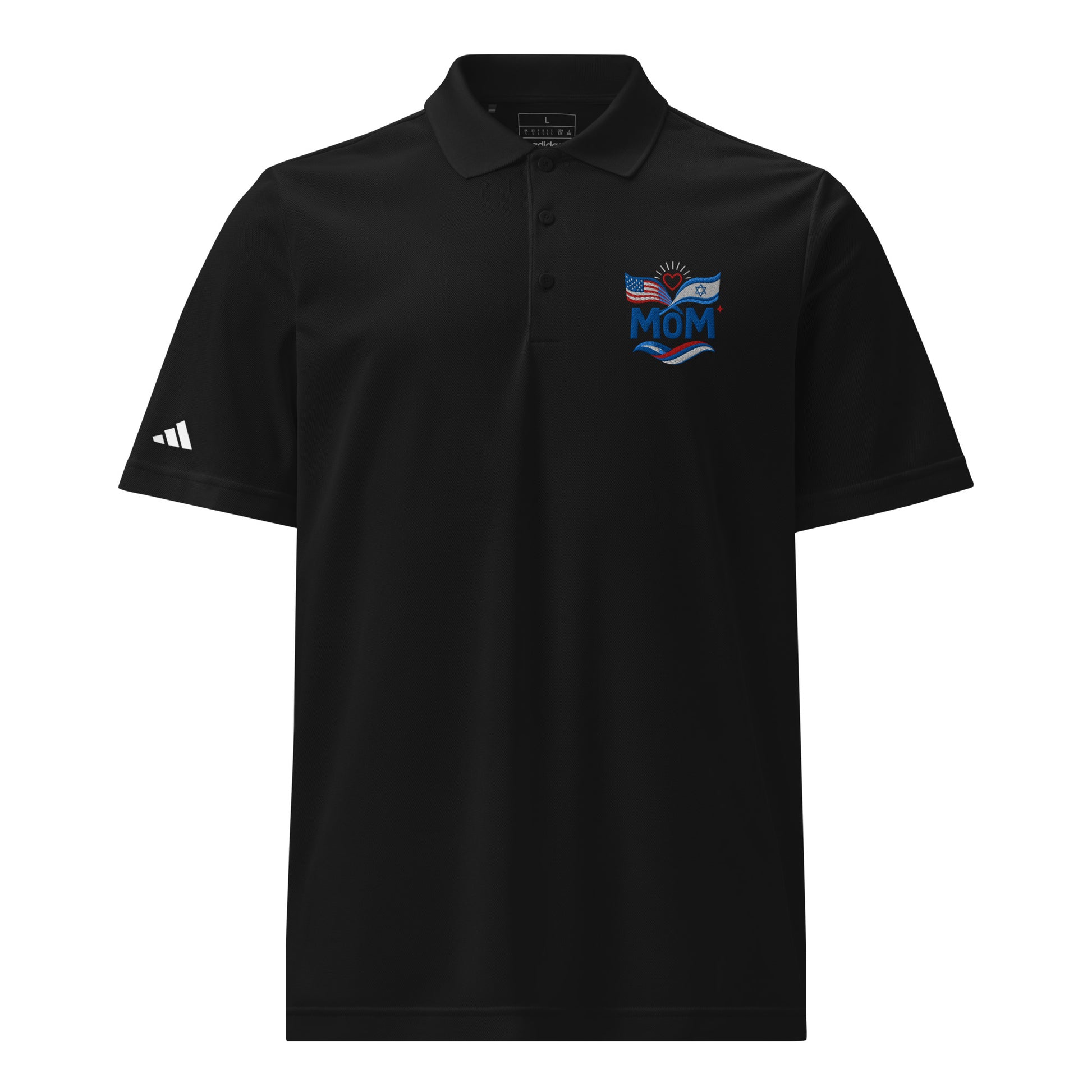 Patriotic Mom Adidas Sport Polo - American Zionist