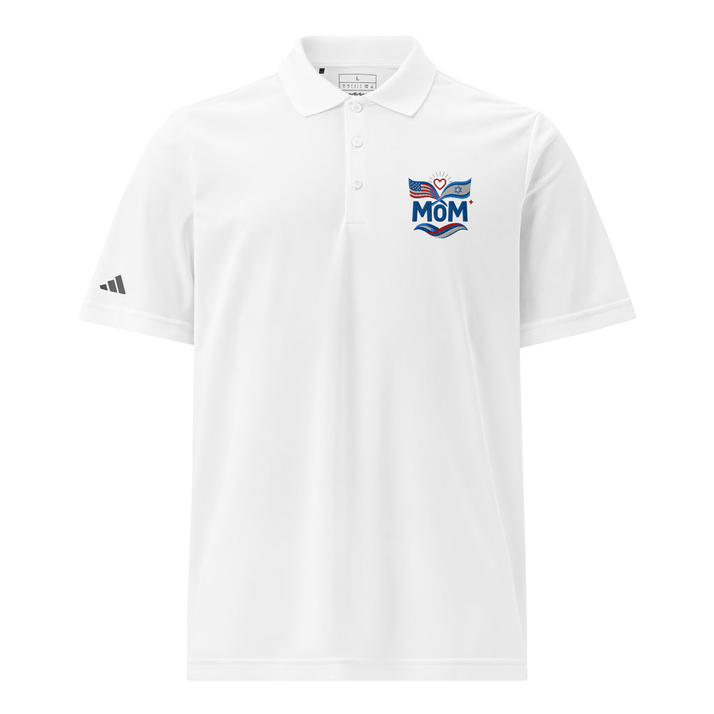 Patriotic Mom Adidas Sport Polo - American Zionist