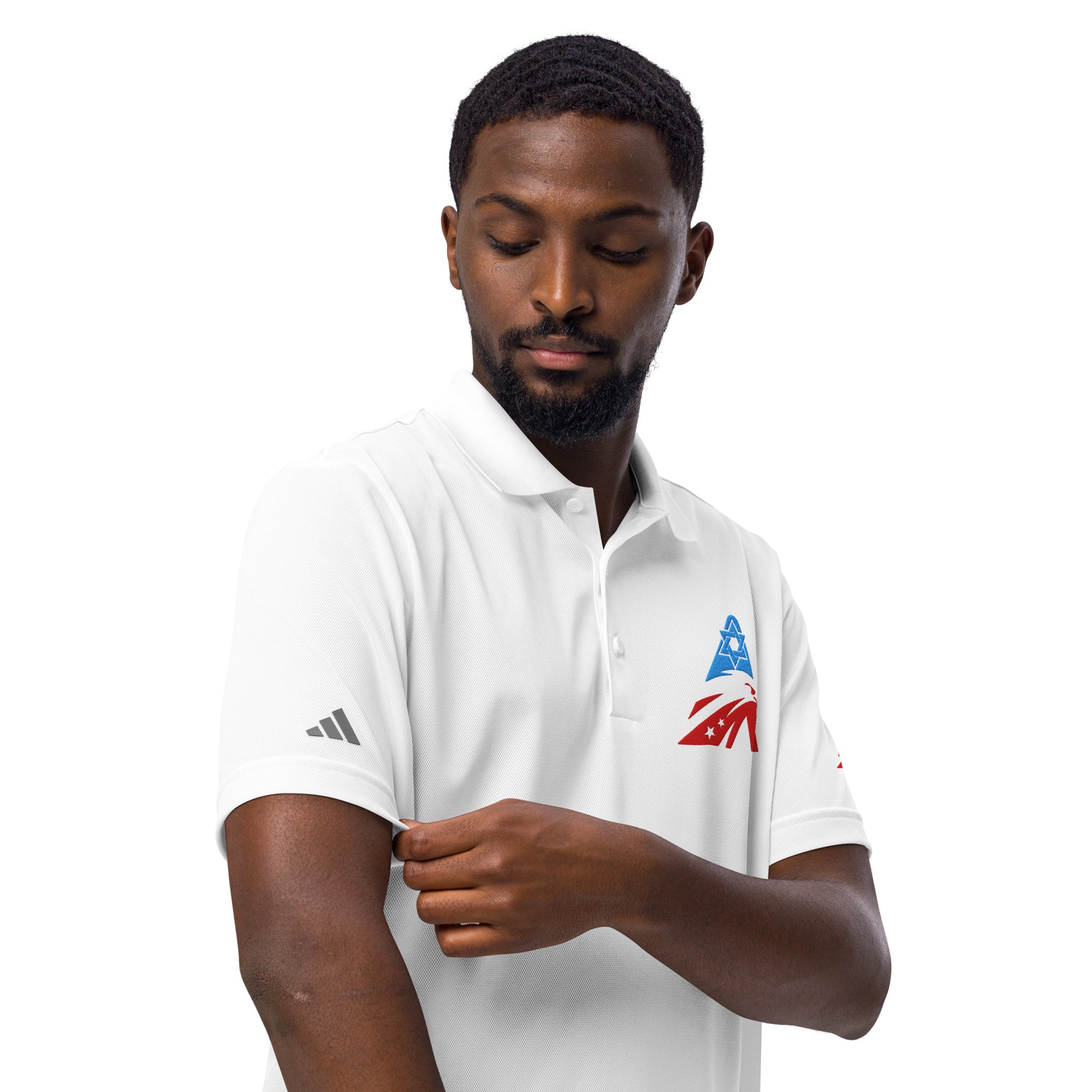 Eagle America Embroidery Adidas Sport Polo - American Zionist