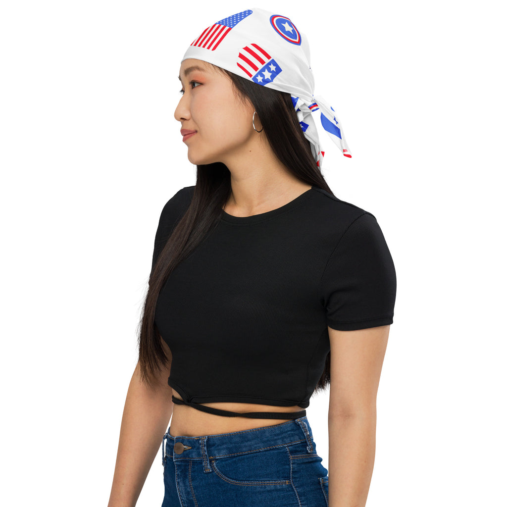 Zionist Heart Pattern All - Over Print Bandana - American Zionist