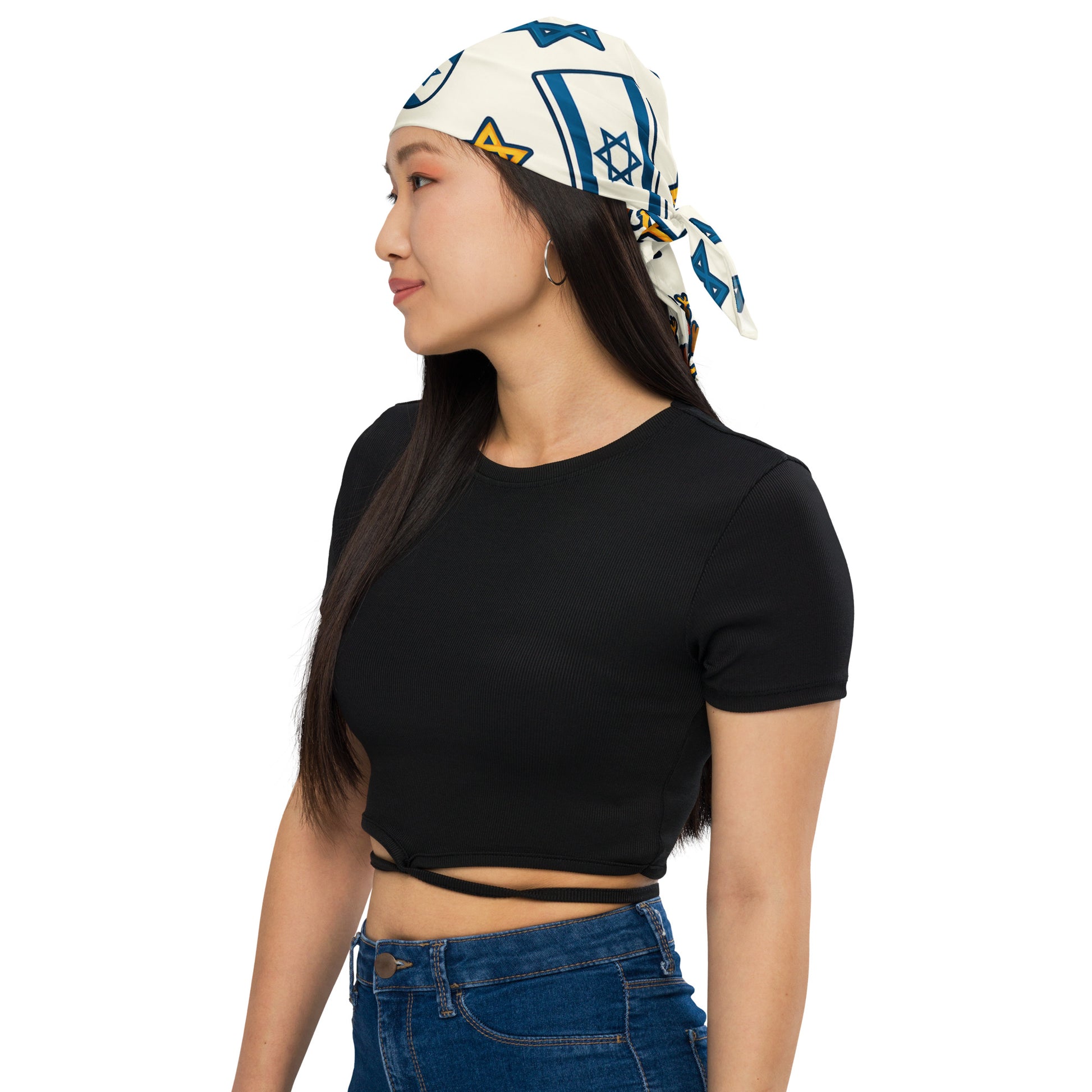 Symbol Of Shared Freedom All - Over Print Bandana - American Zionist
