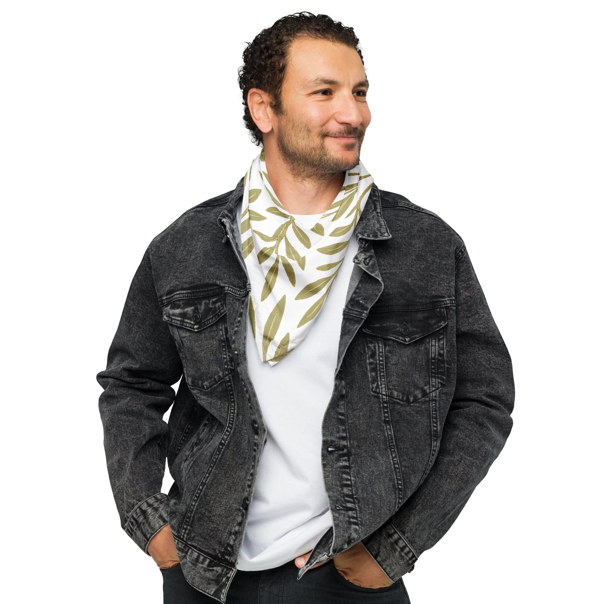 Olive Bloom All - Over Print Bandana - American Zionist