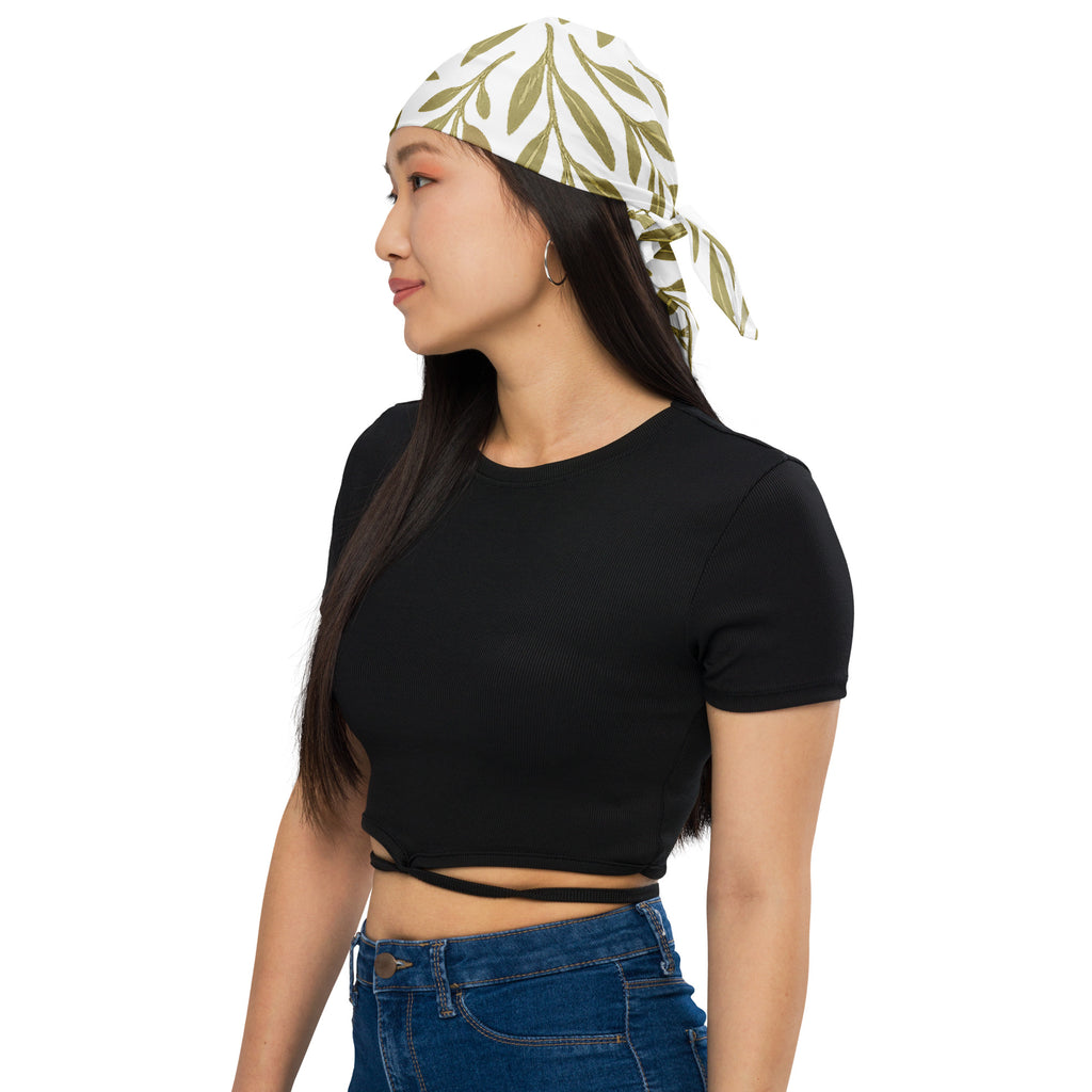 Olive Bloom All - Over Print Bandana - American Zionist