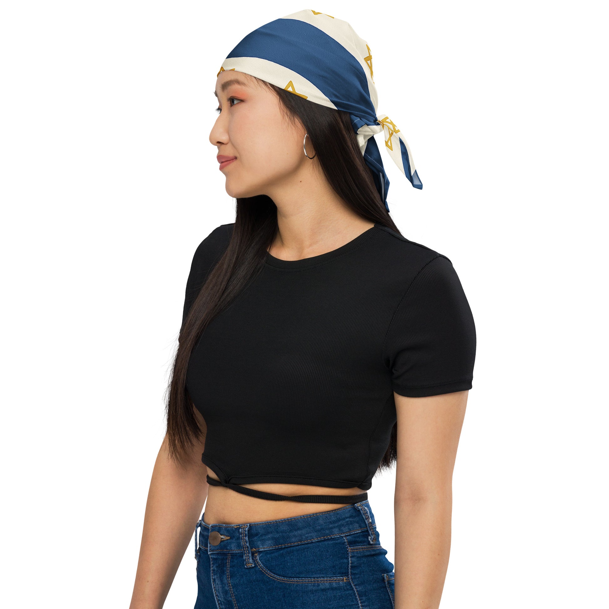 Israel Regalia Stripe All - Over Print Bandana - American Zionist