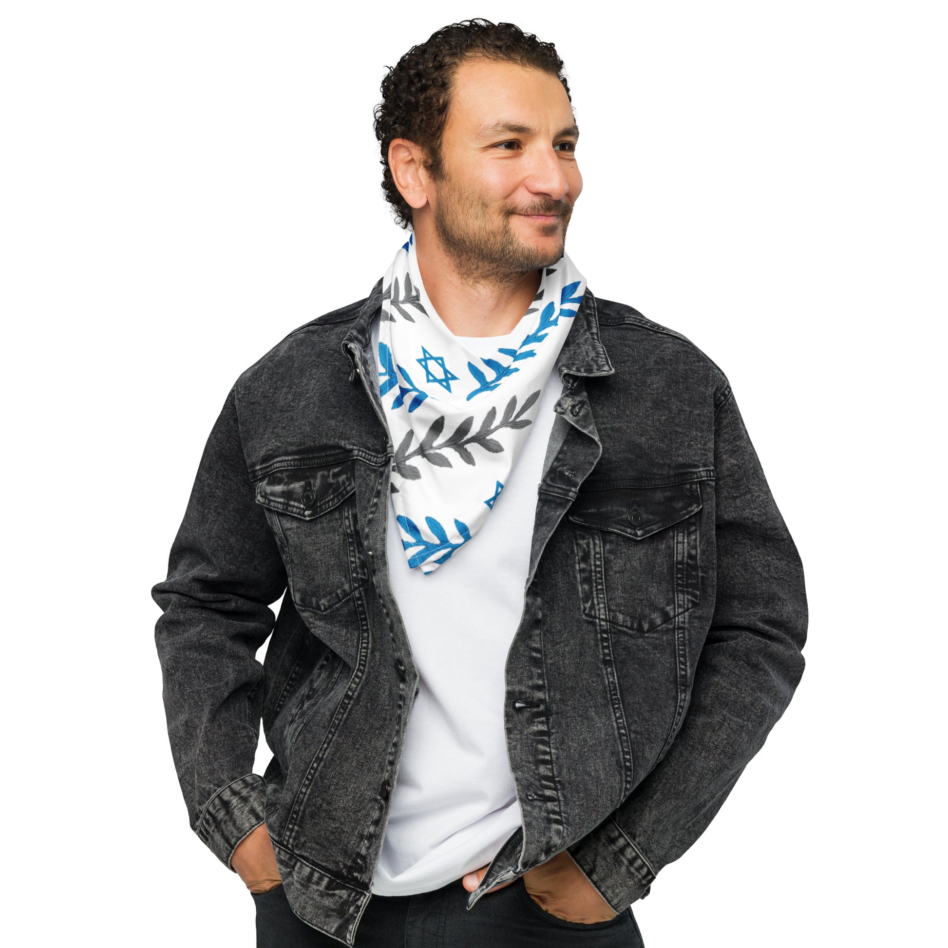 Olive and Shield All - Over Print Bandana - American Zionist