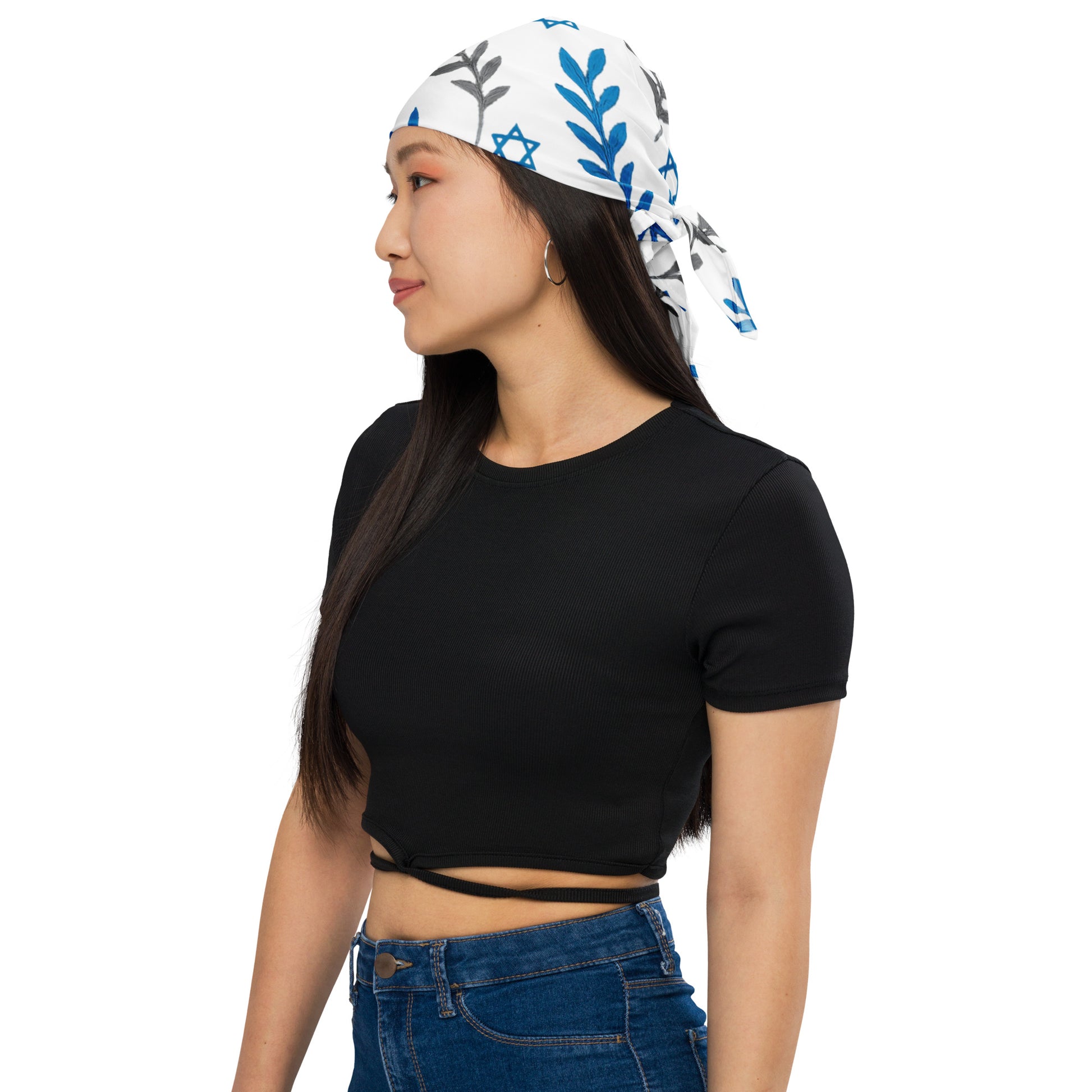 Olive and Shield All - Over Print Bandana - American Zionist