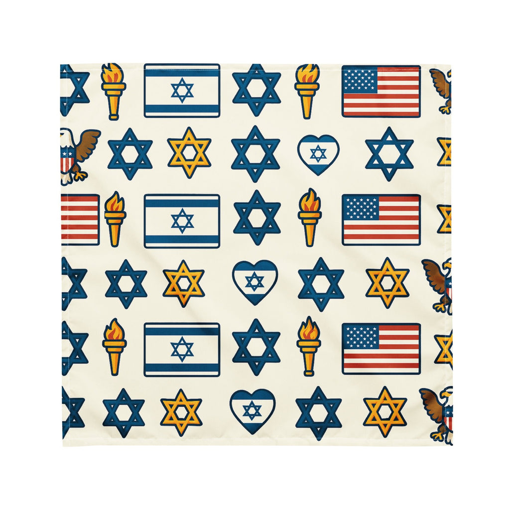 Symbol Of Shared Freedom All - Over Print Bandana - American Zionist