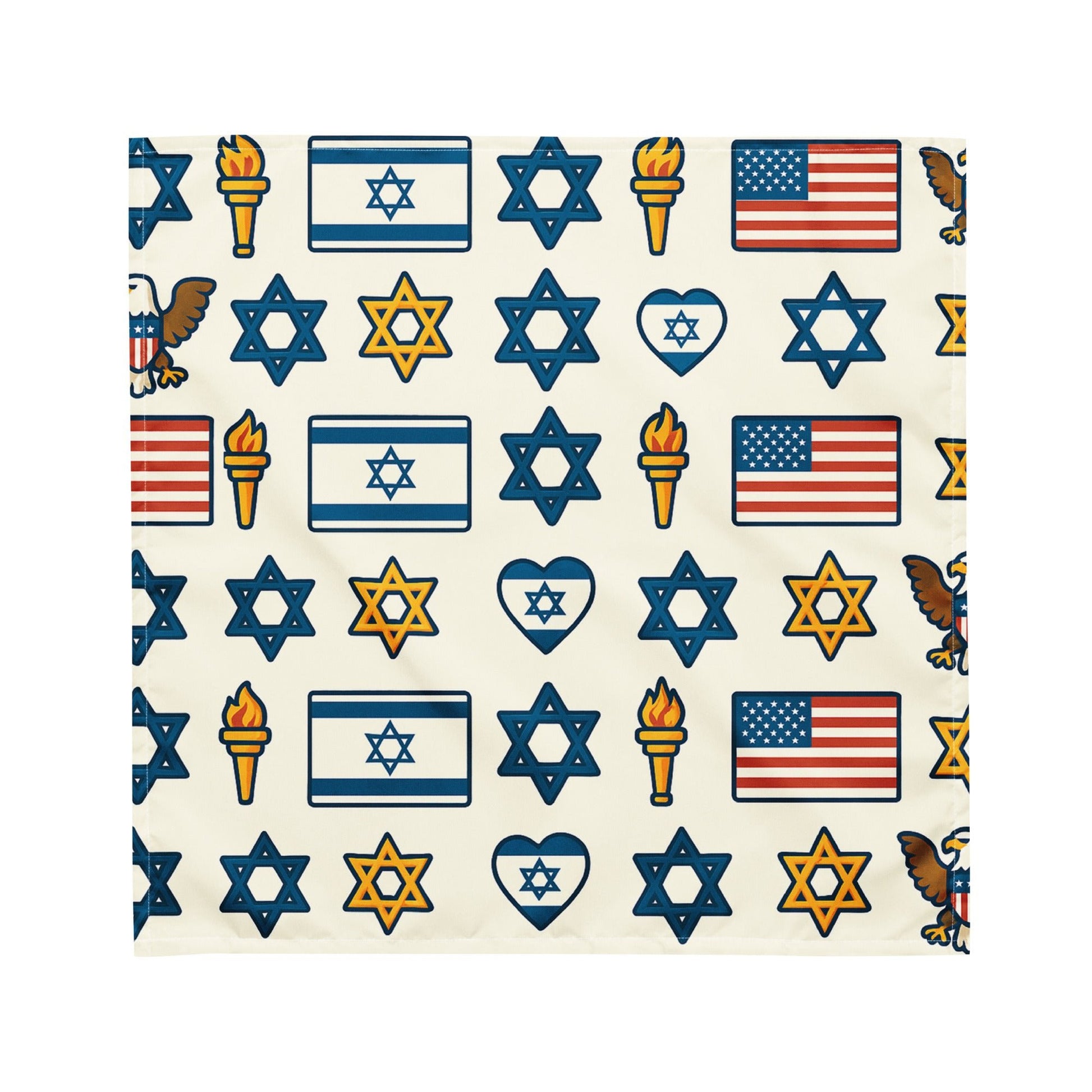 Symbol Of Shared Freedom All - Over Print Bandana - American Zionist