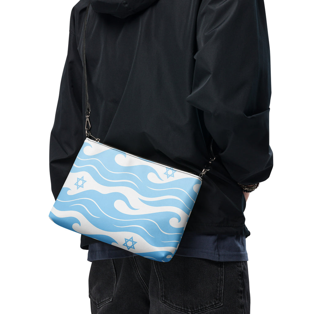 Waves of the Land All - Over Print Crossbody Bag - American Zionist