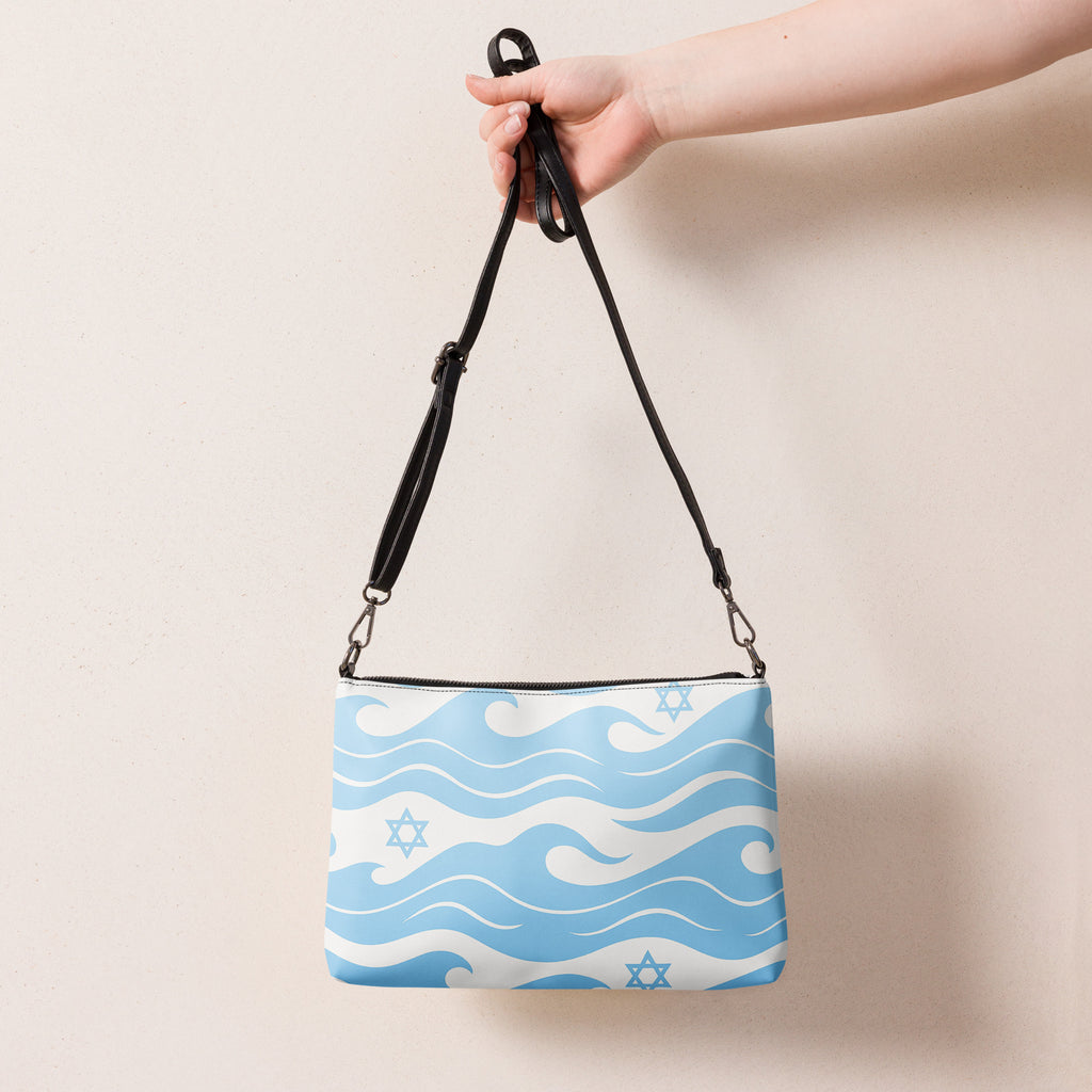 Waves of the Land All - Over Print Crossbody Bag - American Zionist