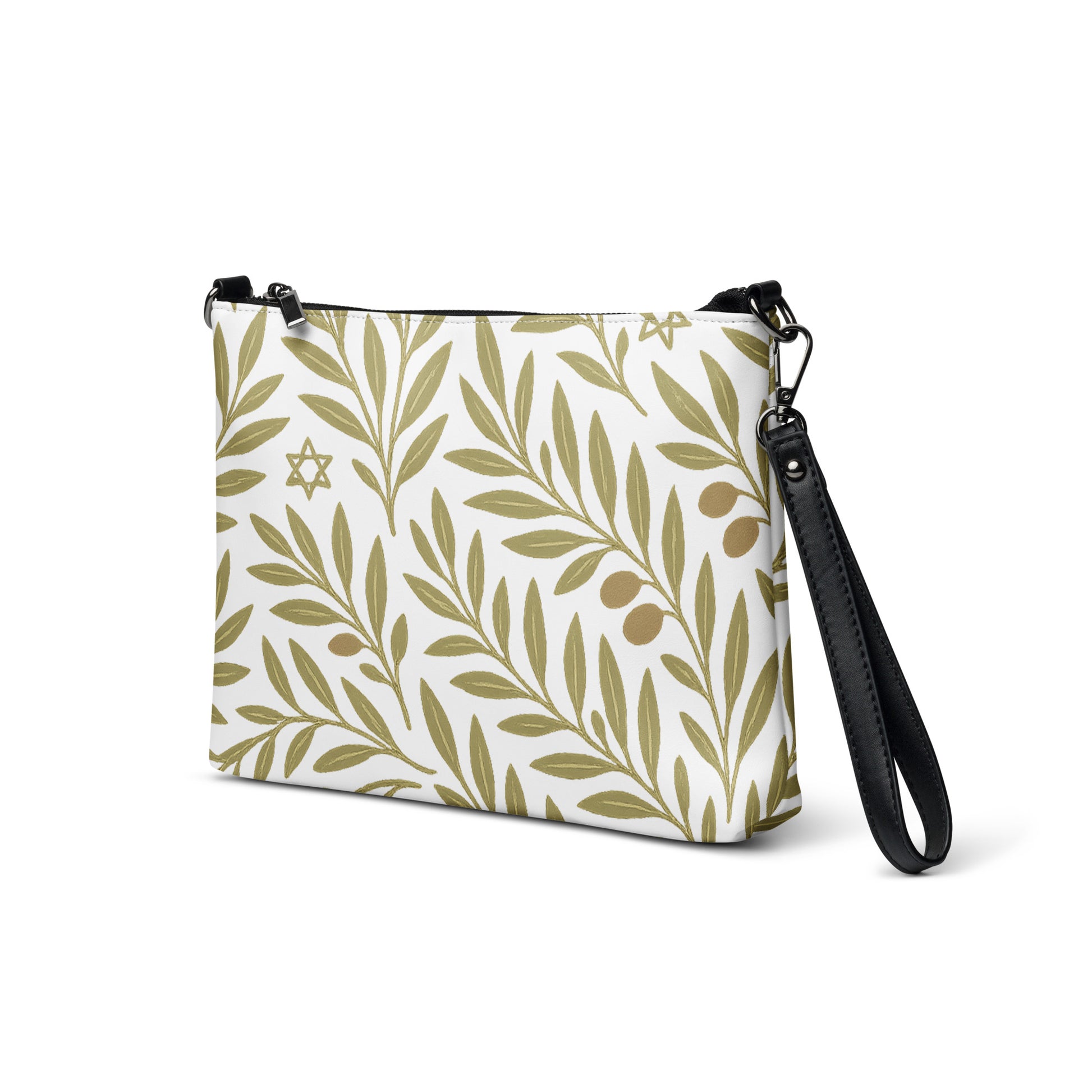 Olive Bloom All - Over Print Crossbody Bag - American Zionist
