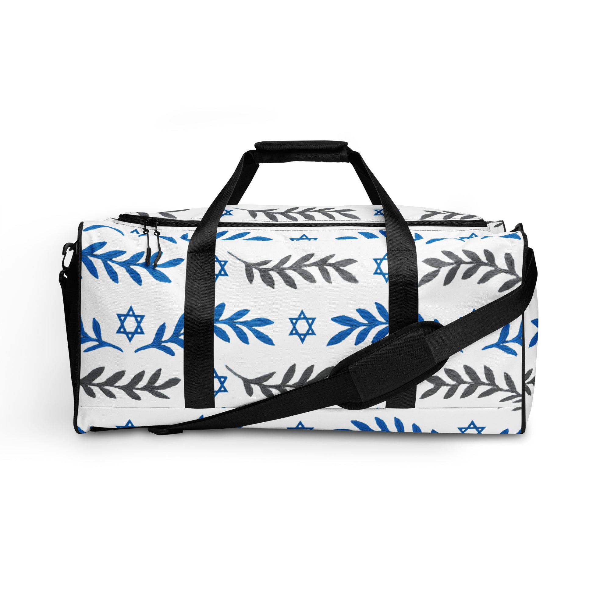 Olive and Shield All - Over Print Duffle Bag - American Zionist