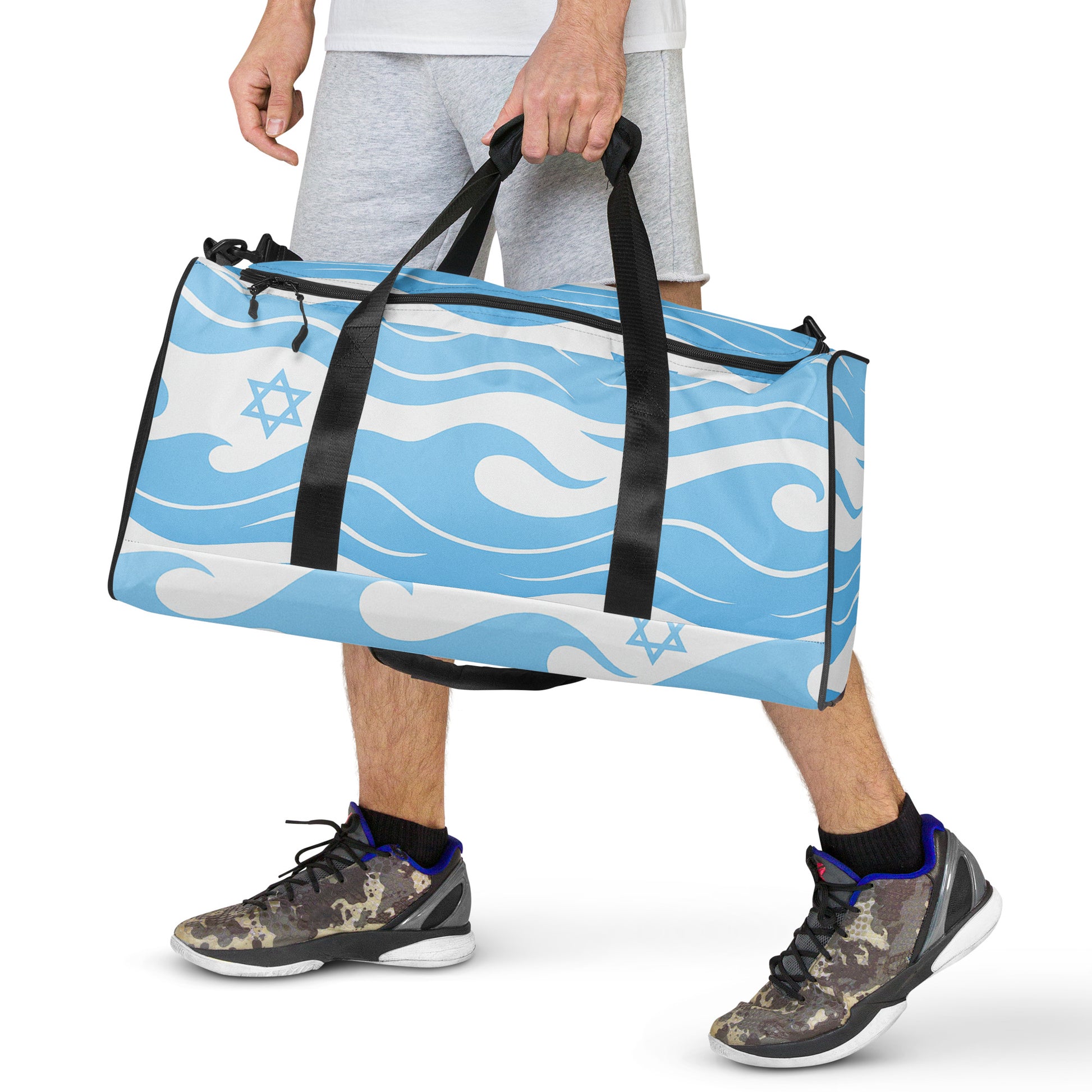 Waves of the Land All - Over Print Duffle Bag - American Zionist