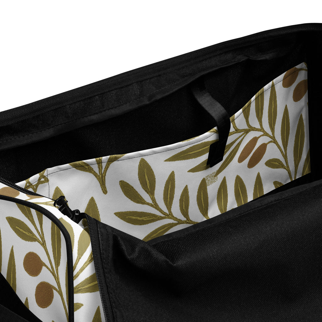 Olive Bloom All - Over Print Duffle Bag - American Zionist