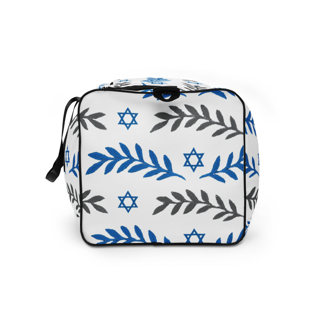 Olive and Shield All - Over Print Duffle Bag - American Zionist