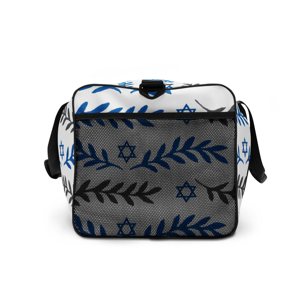 Olive and Shield All - Over Print Duffle Bag - American Zionist