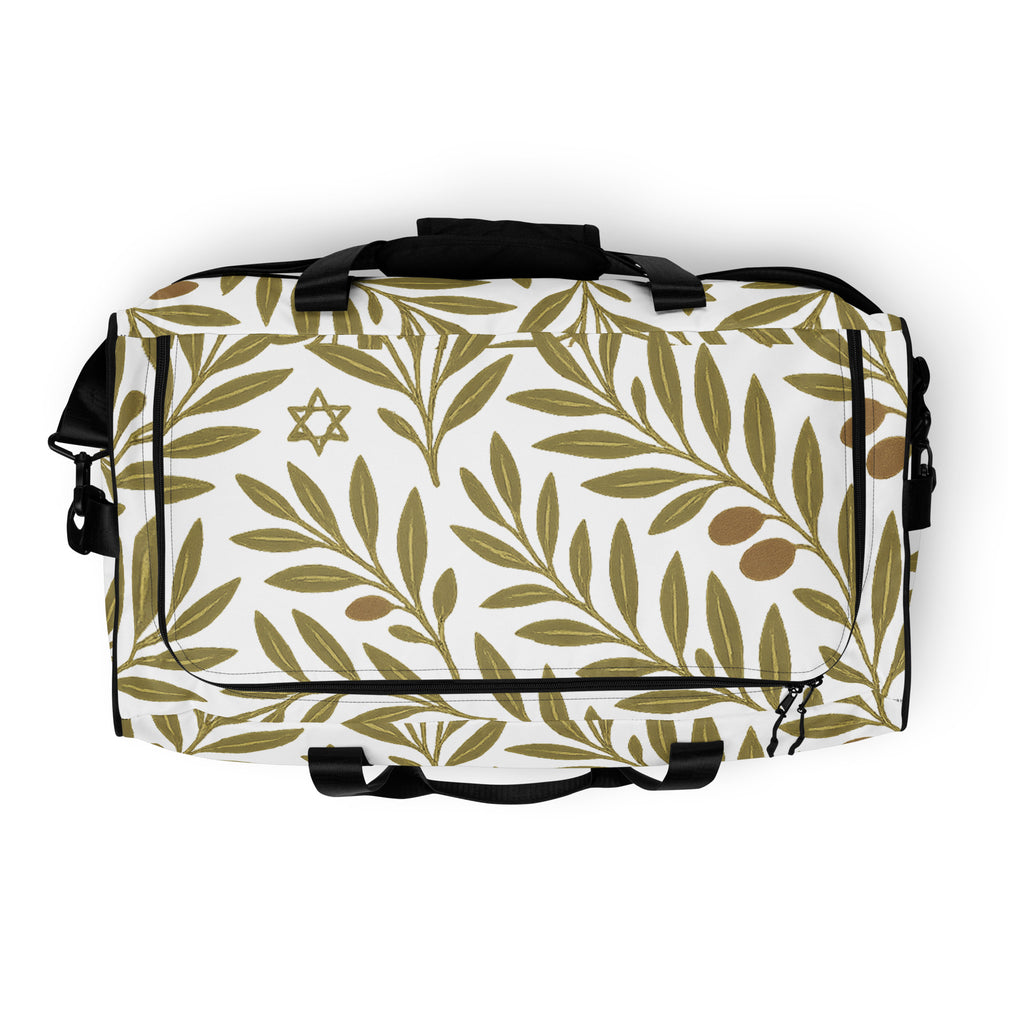 Olive Bloom All - Over Print Duffle Bag - American Zionist