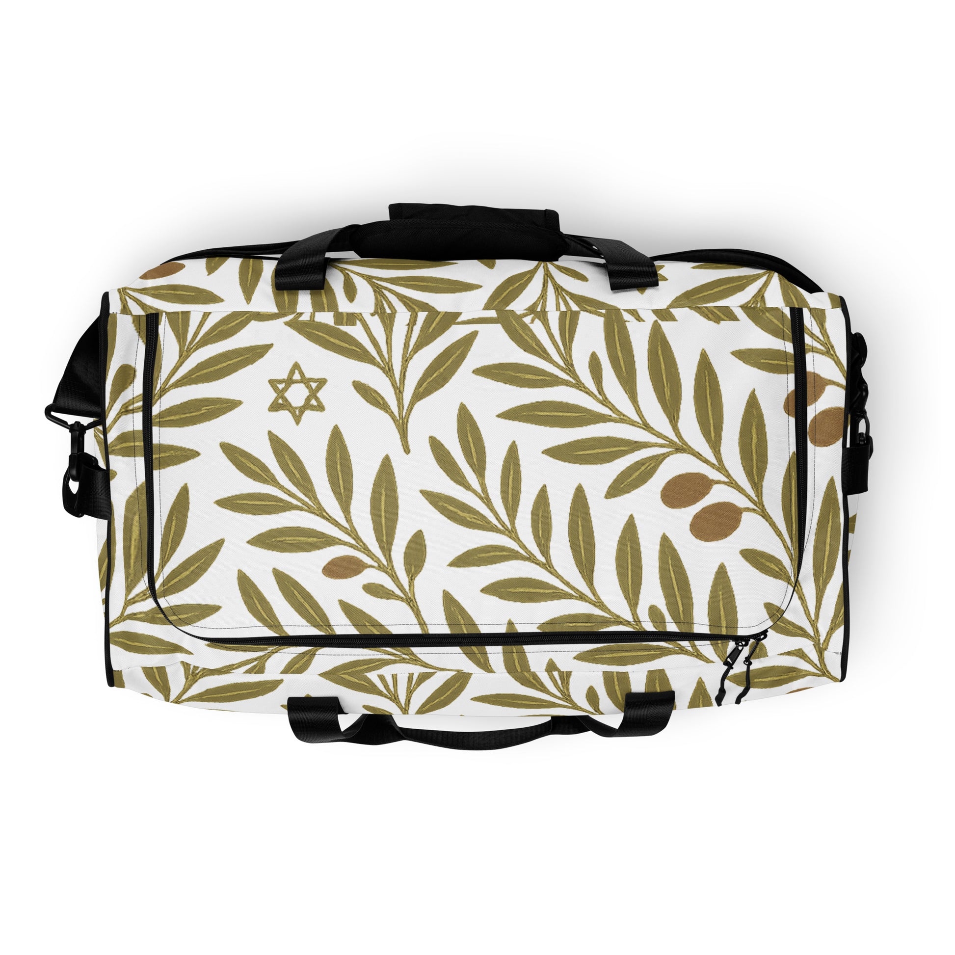 Olive Bloom All - Over Print Duffle Bag - American Zionist