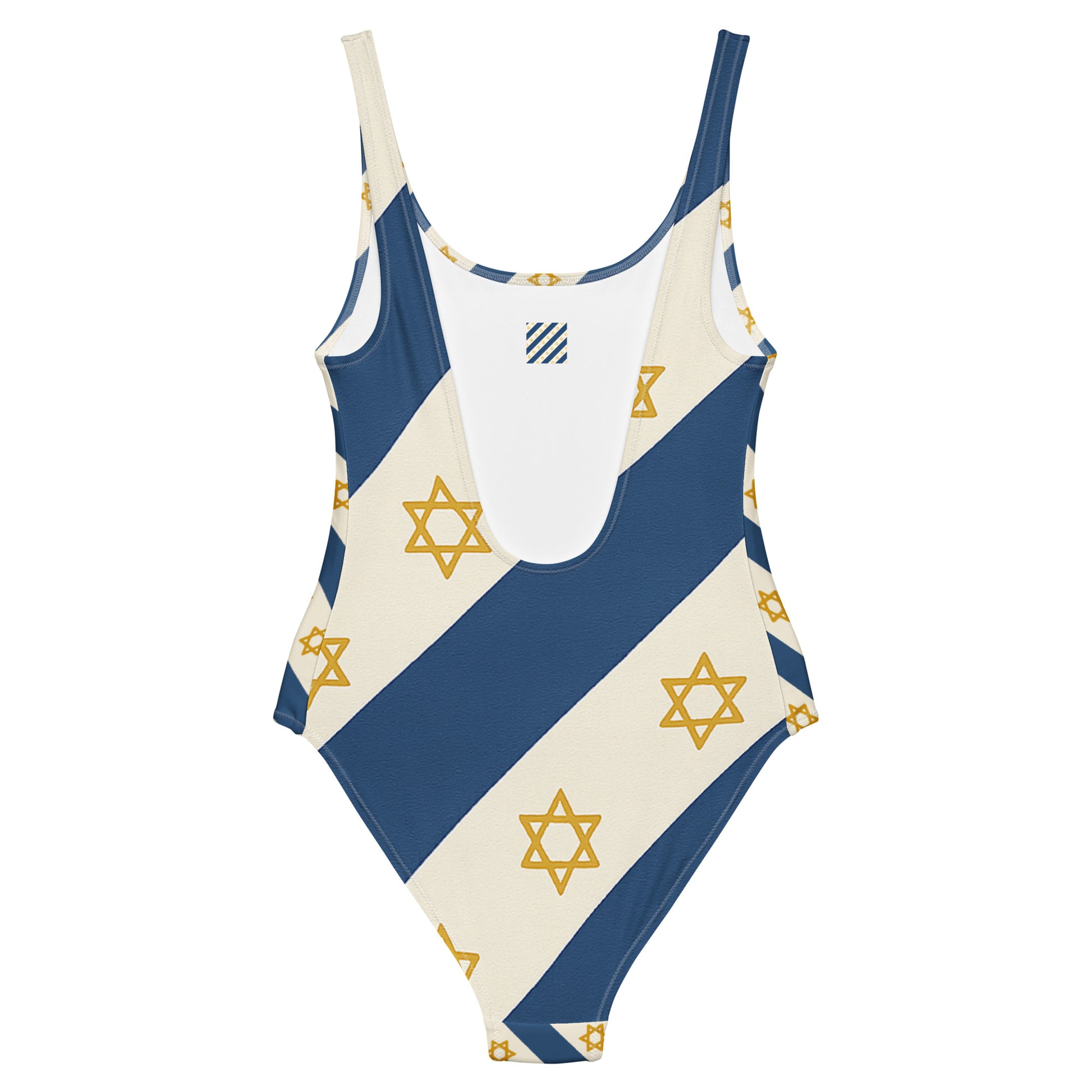 Israel Regalia Stripe All - Over Print One - Piece Swimsuit - American Zionist
