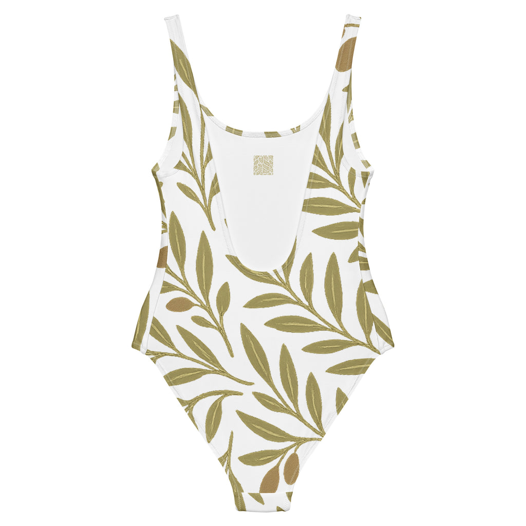Olive Bloom All - Over Print One - Piece Swimsuit - American Zionist