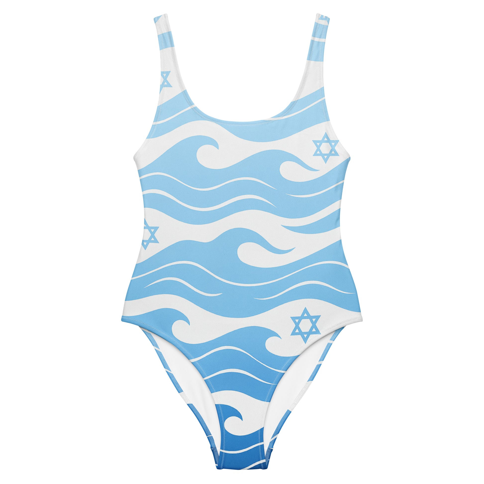 Waves of the Land All - Over Print One - Piece Swimsuit - American Zionist