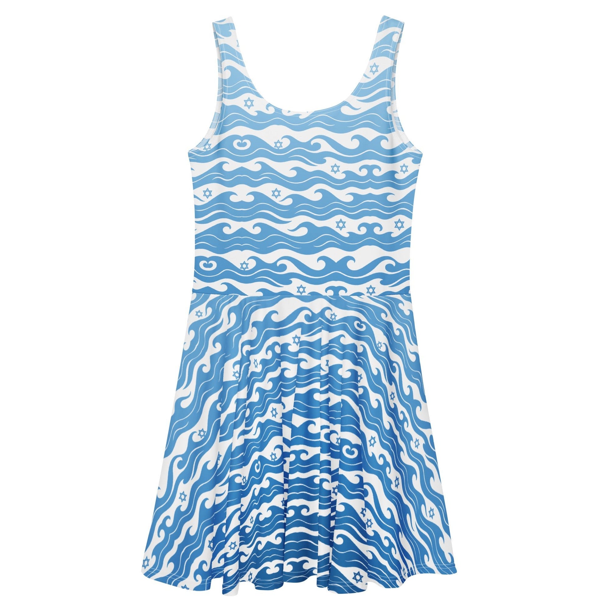 Waves of the Land All - Over Print Skater Dress - American Zionist