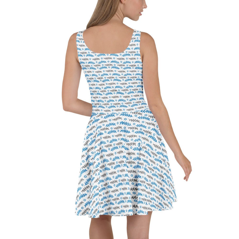 Olive and Shield All - Over Print Skater Dress - American Zionist