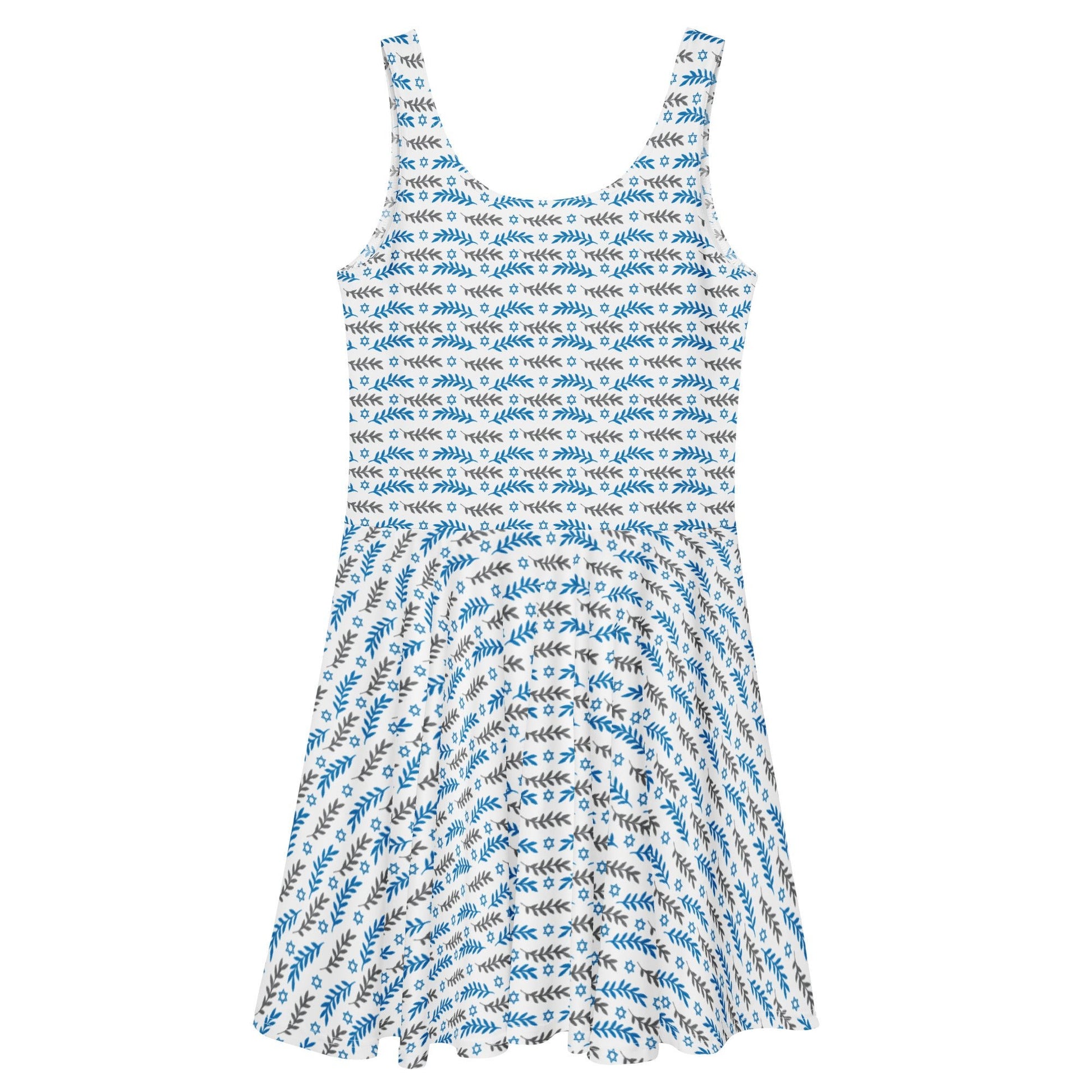 Olive and Shield All - Over Print Skater Dress - American Zionist