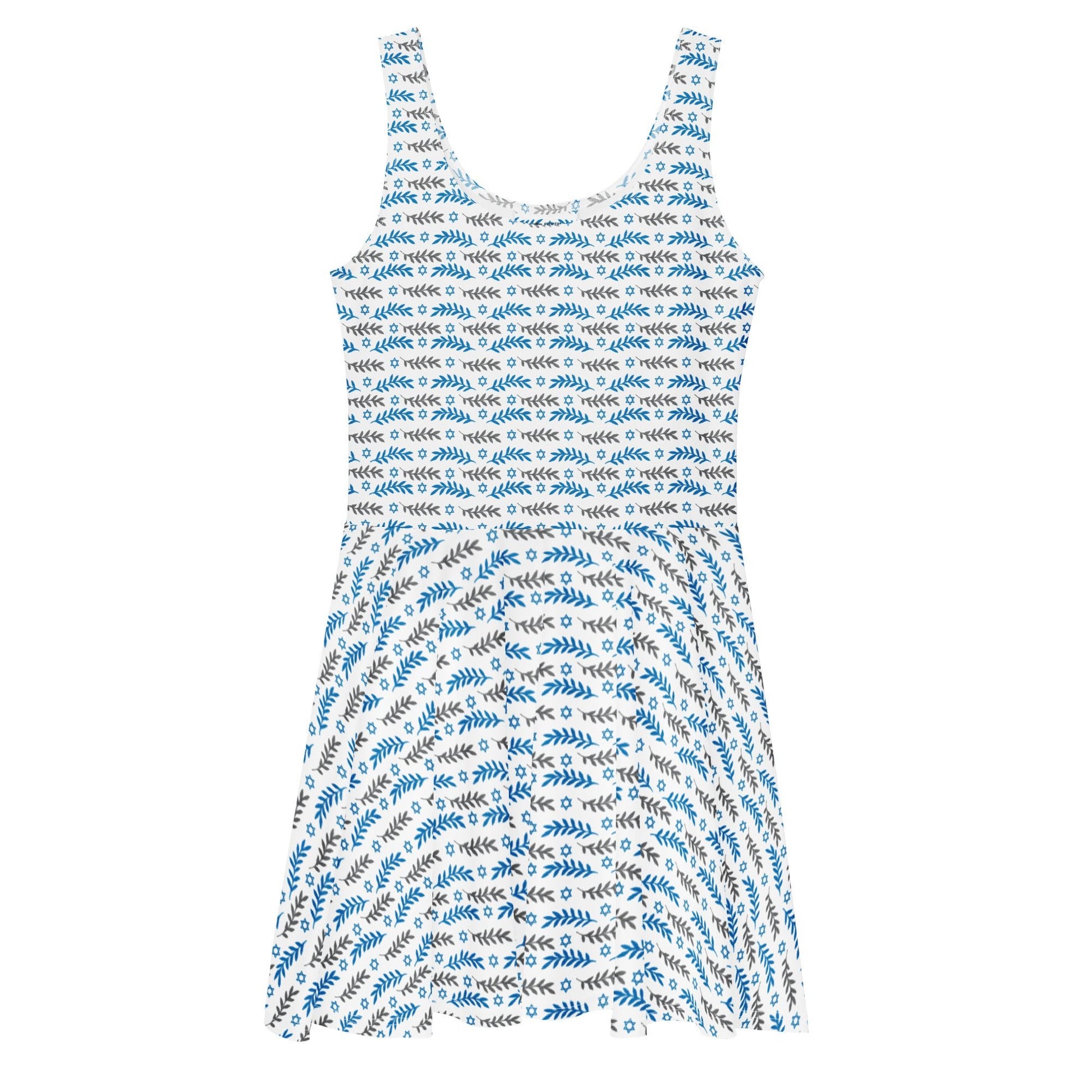 Olive and Shield All - Over Print Skater Dress - American Zionist