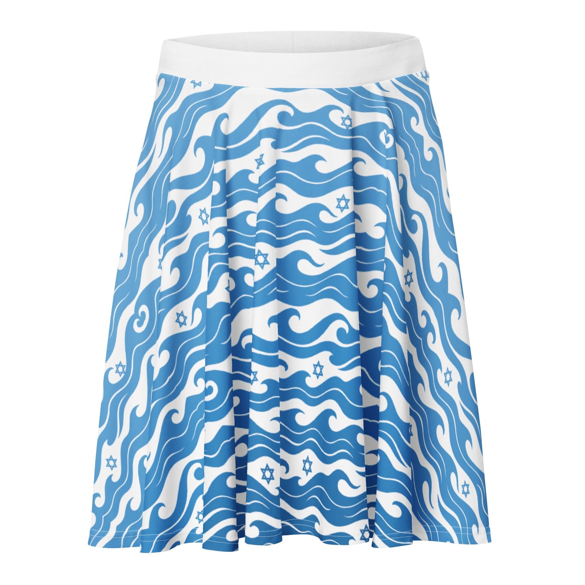 Waves of the Land All - Over Print Skater Skirt - American Zionist