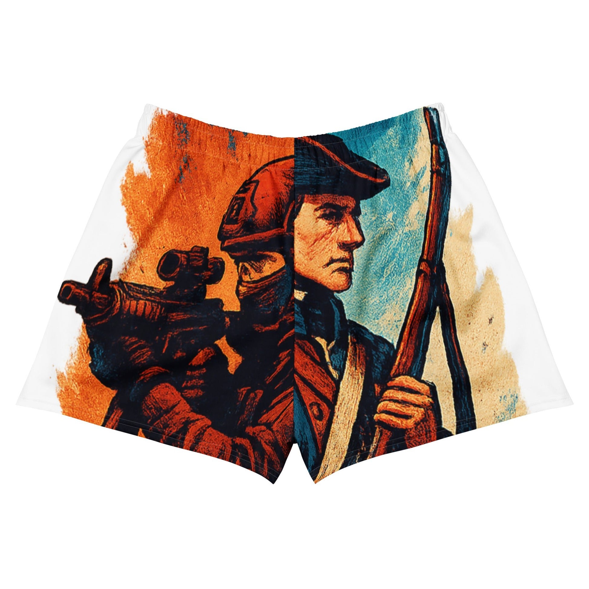 Defenders Across Generations All - Over Print Unisex Athletic Shorts - American Zionist