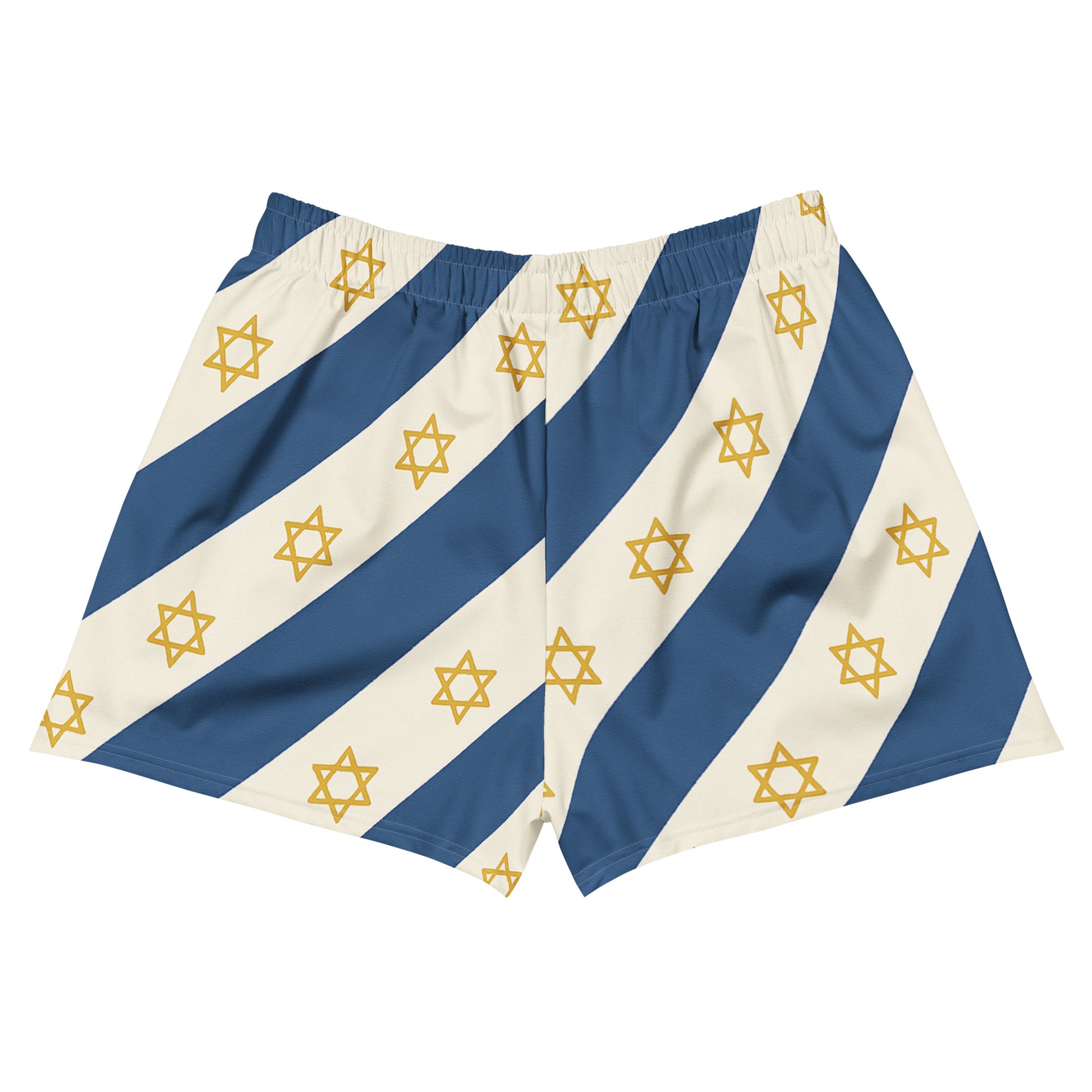 Israel Regalia Stripe All - Over Print Unisex Athletic Shorts - American Zionist
