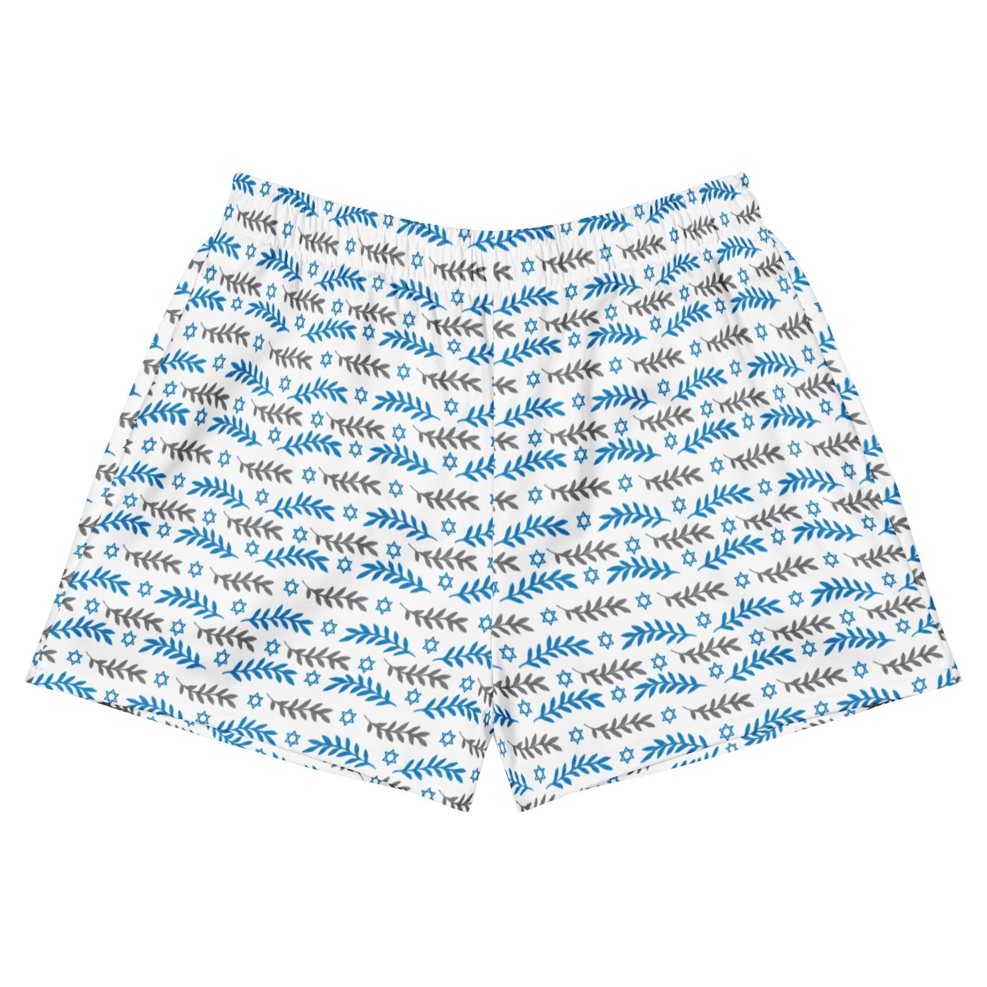 Olive and Shield All - Over Print Unisex Athletic Shorts - American Zionist