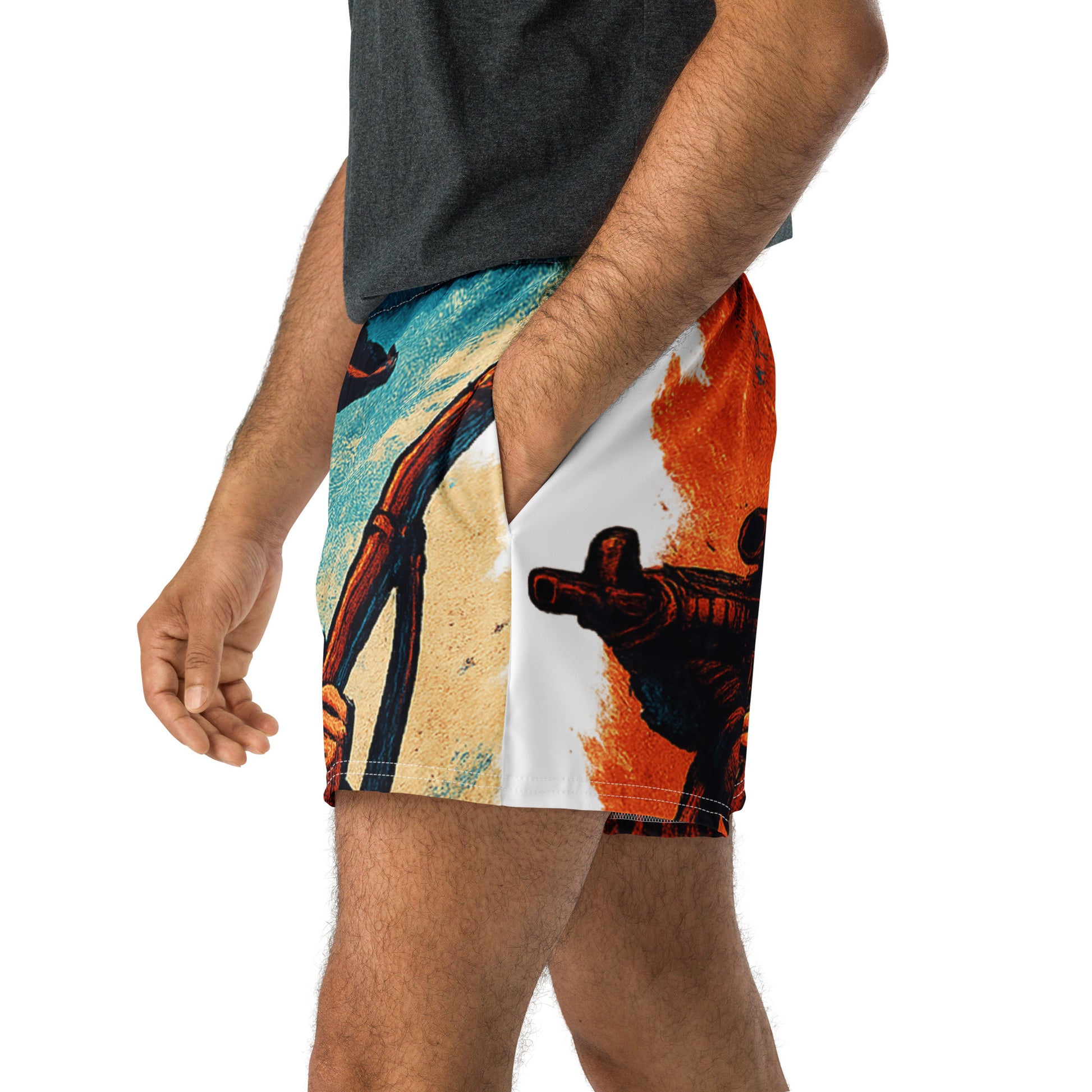 Defenders Across Generations All - Over Print Unisex Athletic Shorts - American Zionist