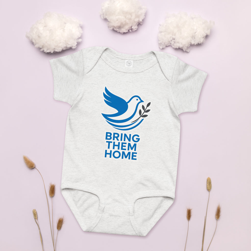Dove Bring Them Home Baby Jersey Bodysuit - American Zionist