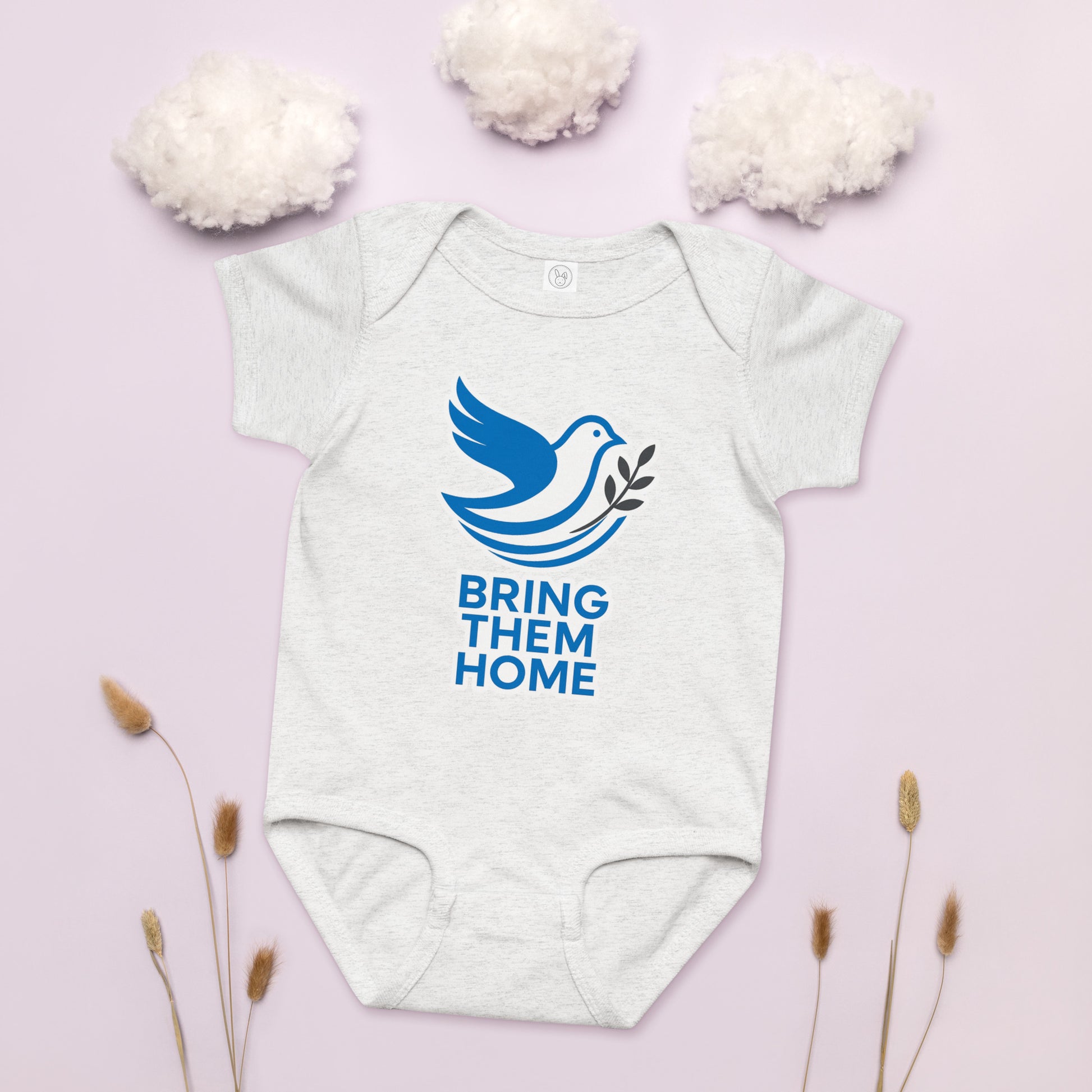 Dove Bring Them Home Baby Jersey Bodysuit - American Zionist