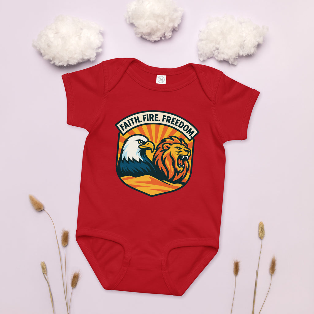 Lions Eagles Rise Baby Jersey Bodysuit - American Zionist