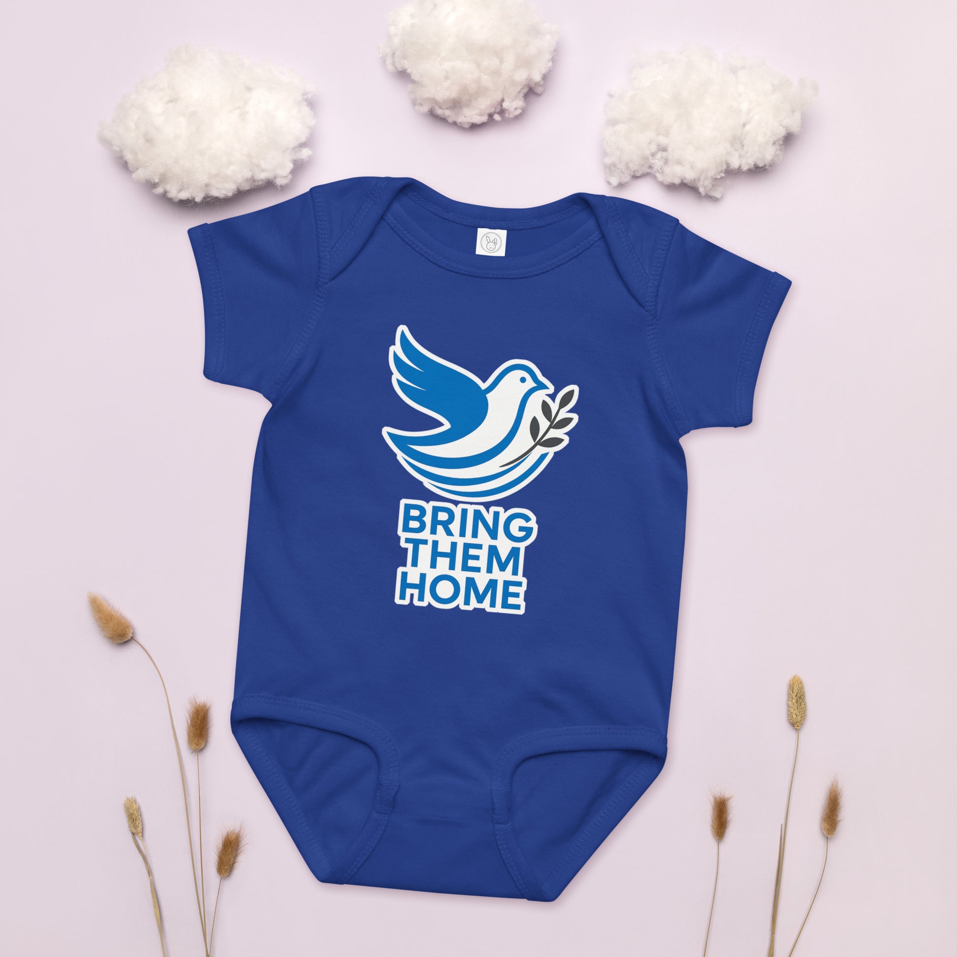 Dove Bring Them Home Baby Jersey Bodysuit - American Zionist