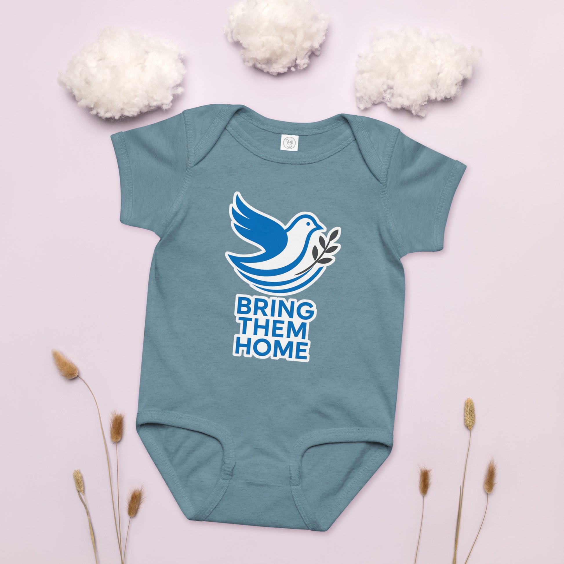 Dove Bring Them Home Baby Jersey Bodysuit - American Zionist