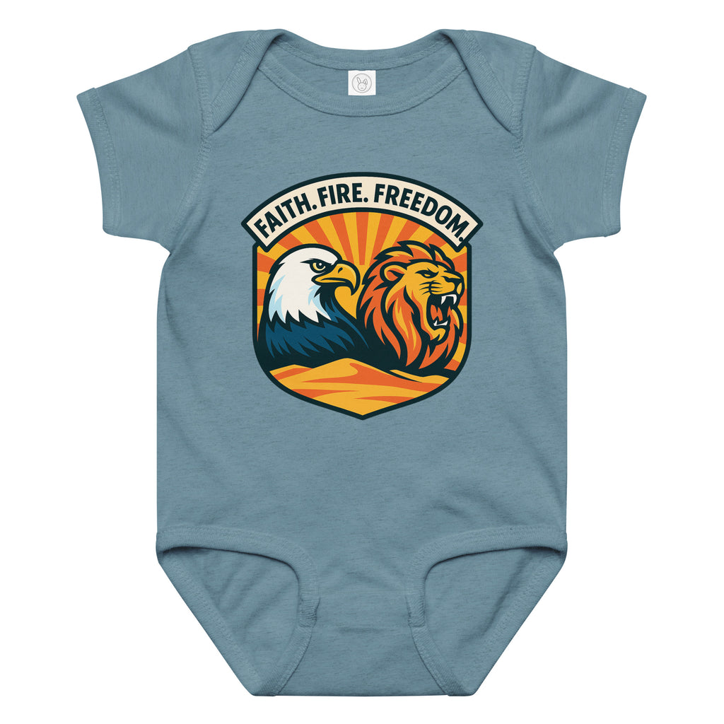 Lions Eagles Rise Baby Jersey Bodysuit - American Zionist