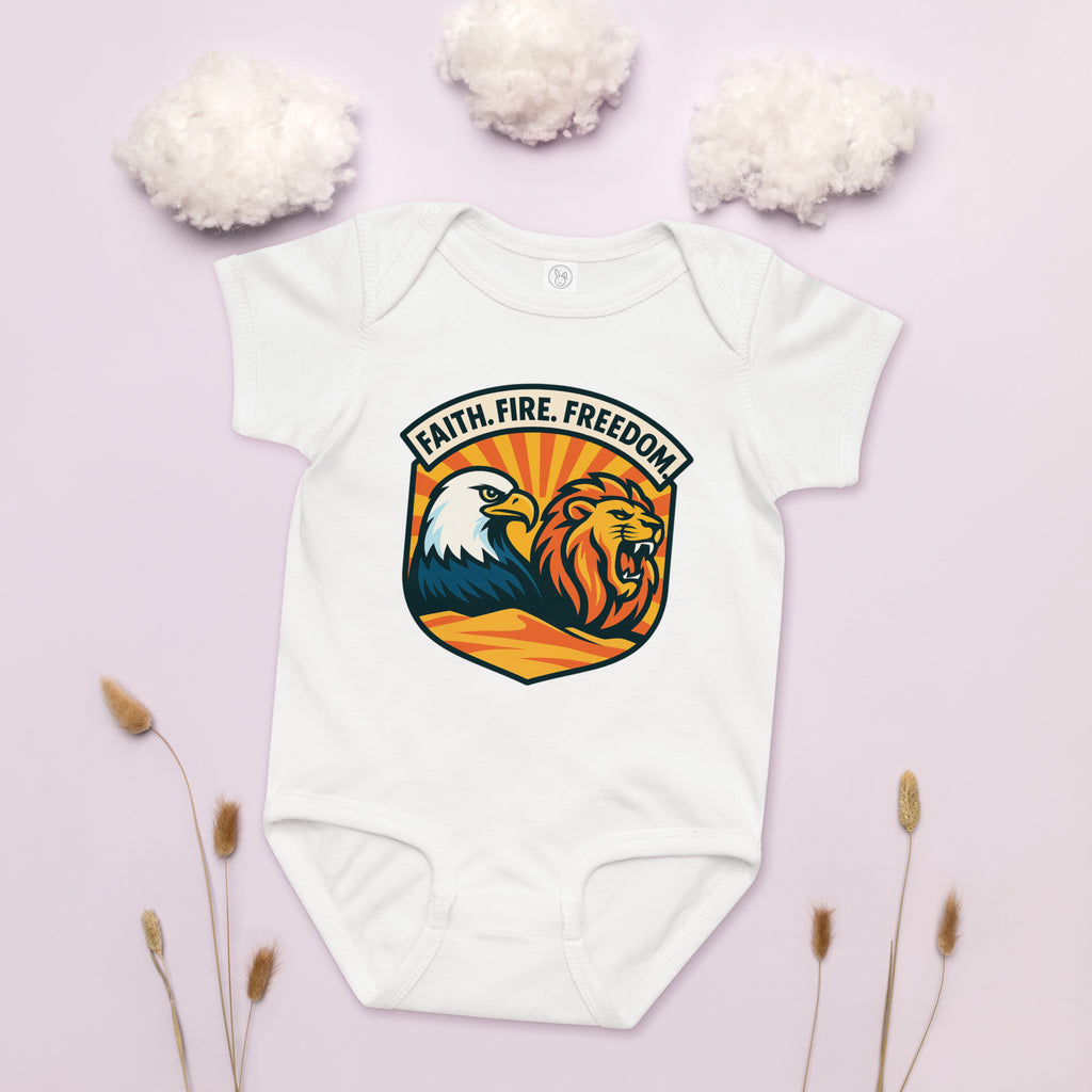 Lions Eagles Rise Baby Jersey Bodysuit - American Zionist
