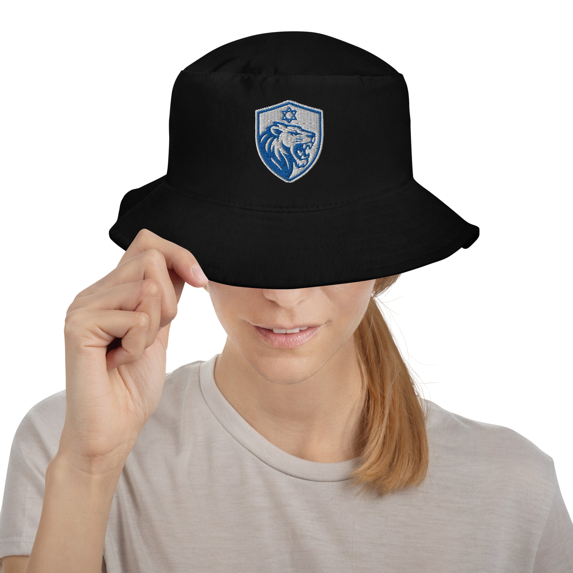 Lion Shield Of Israel Bucket Hat - American Zionist