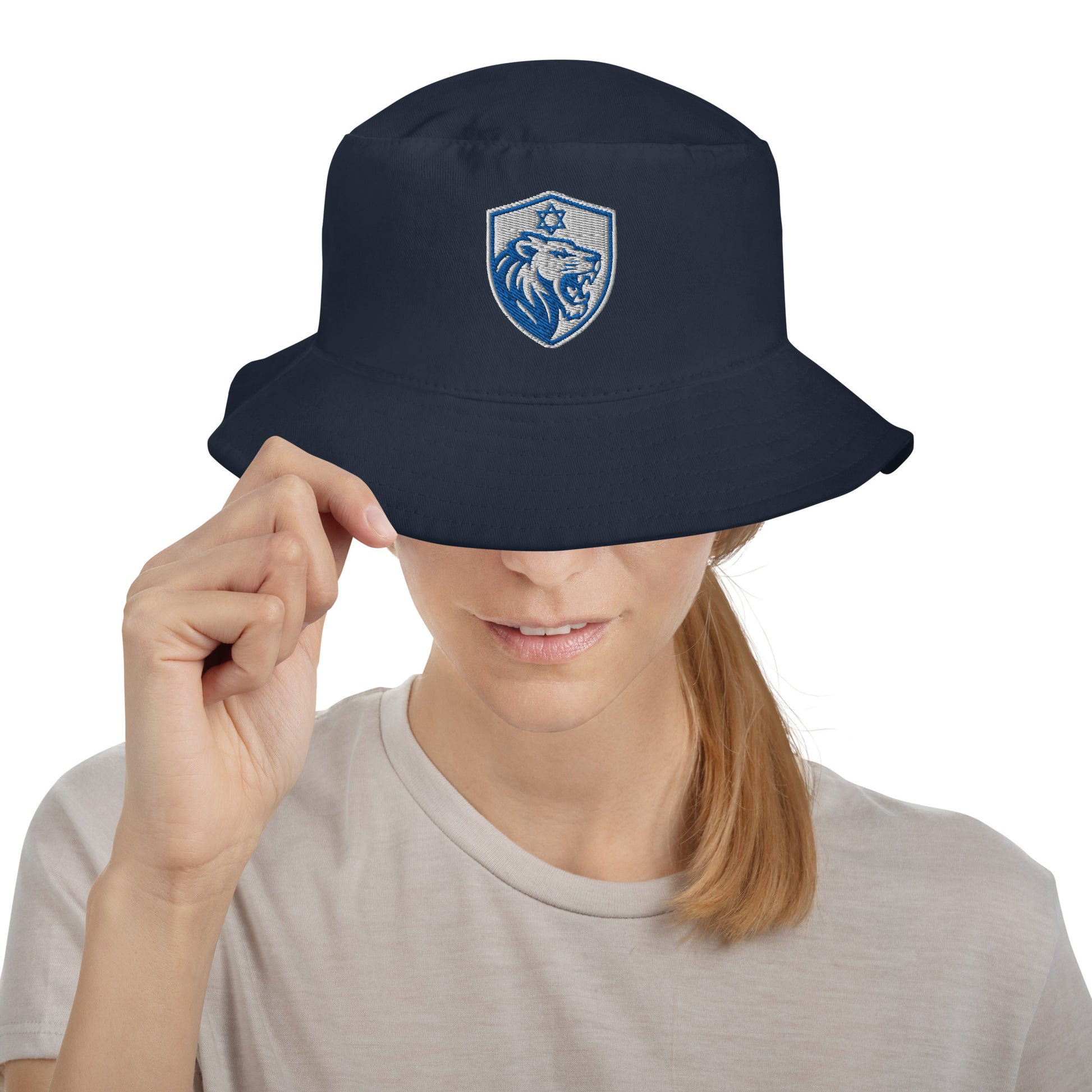 Lion Shield Of Israel Bucket Hat - American Zionist