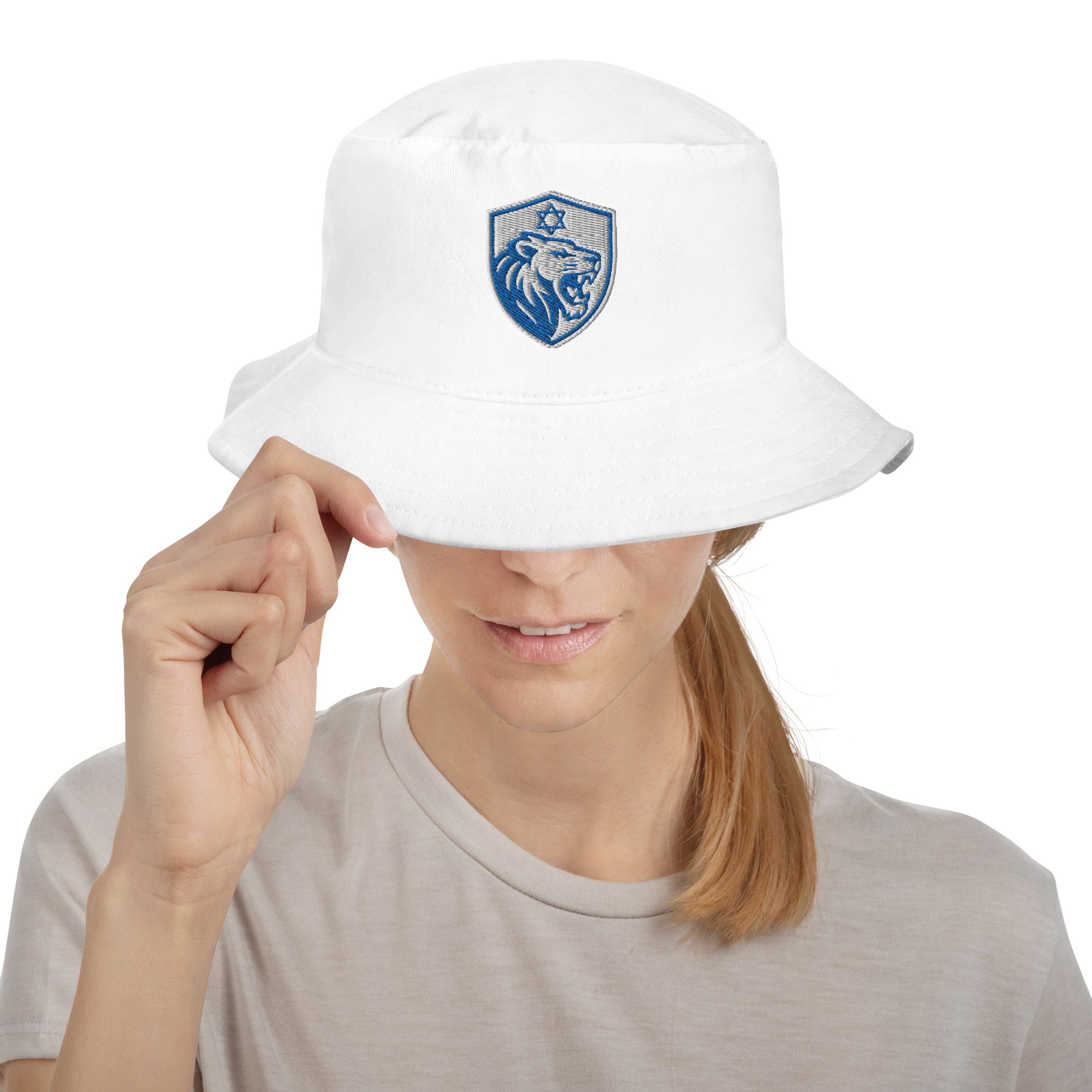 Lion Shield Of Israel Bucket Hat - American Zionist