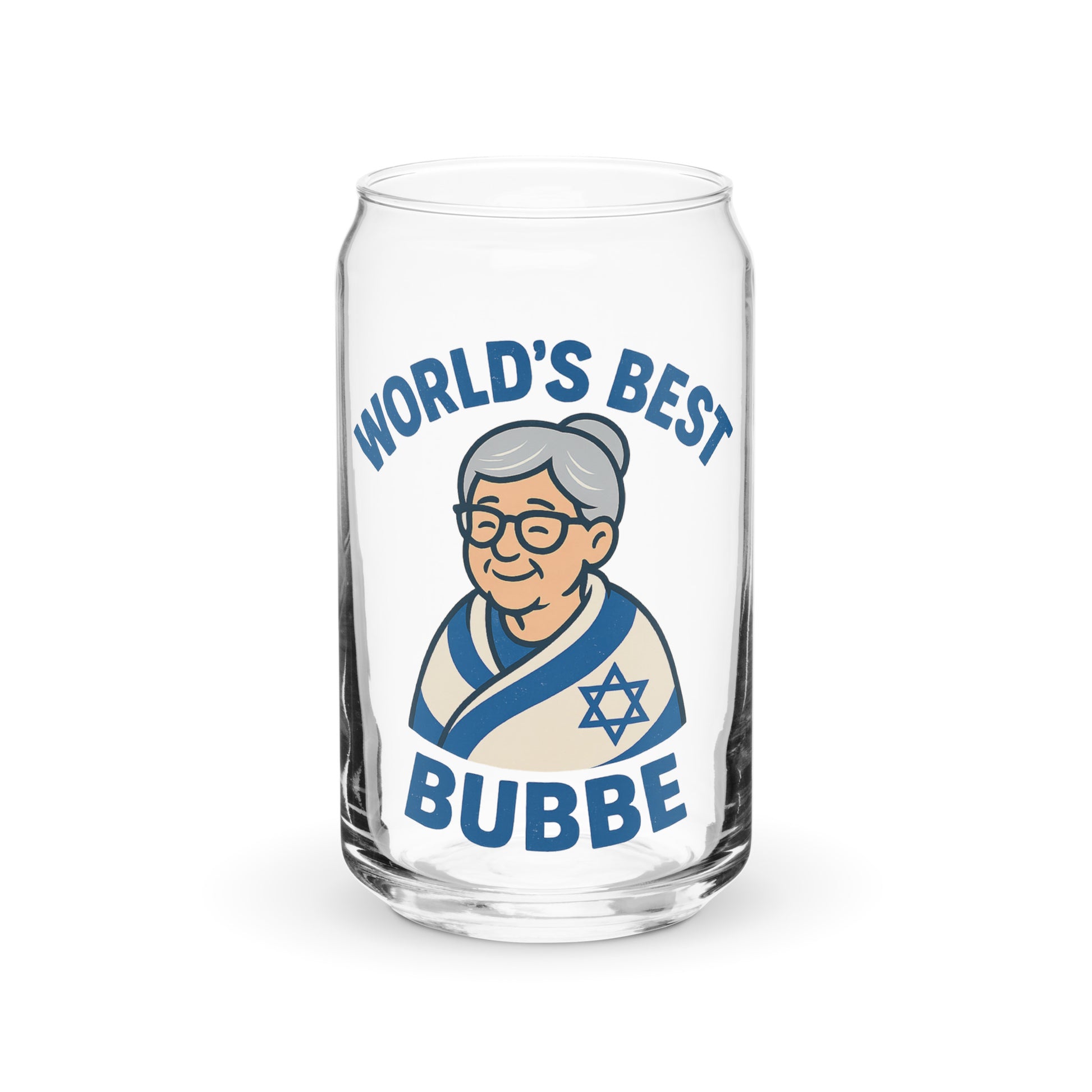 Best Bubbe Can - Shaped Glass - American Zionist
