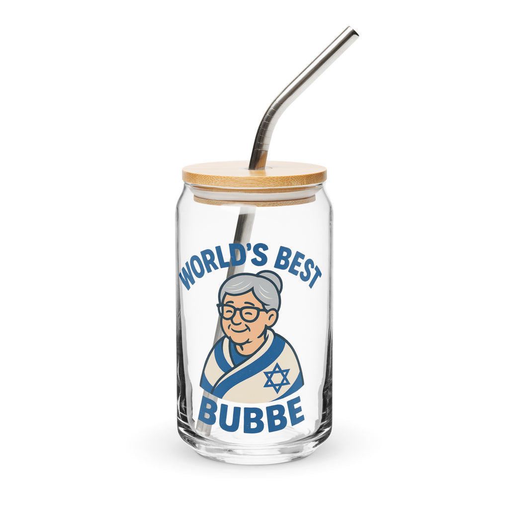 Best Bubbe Can - Shaped Glass - American Zionist