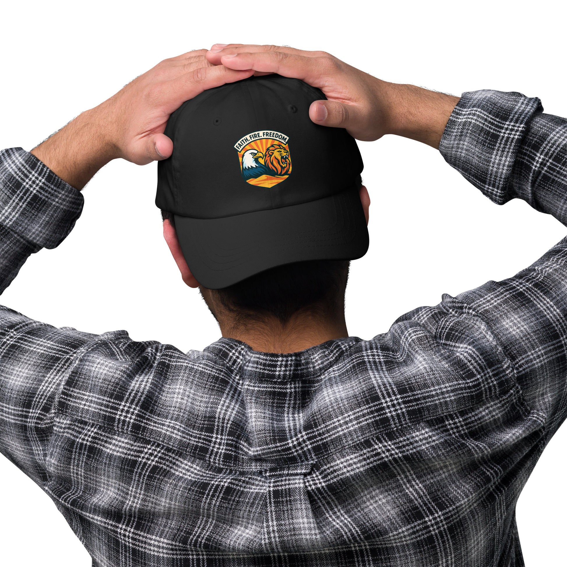 Lions Eagles Rise Classic Dad Hat - American Zionist