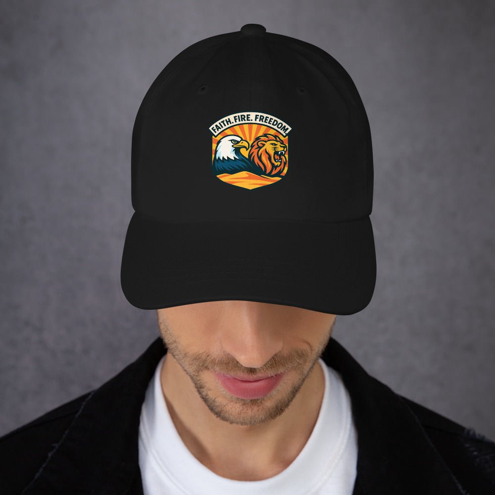 Lions Eagles Rise Classic Dad Hat - American Zionist